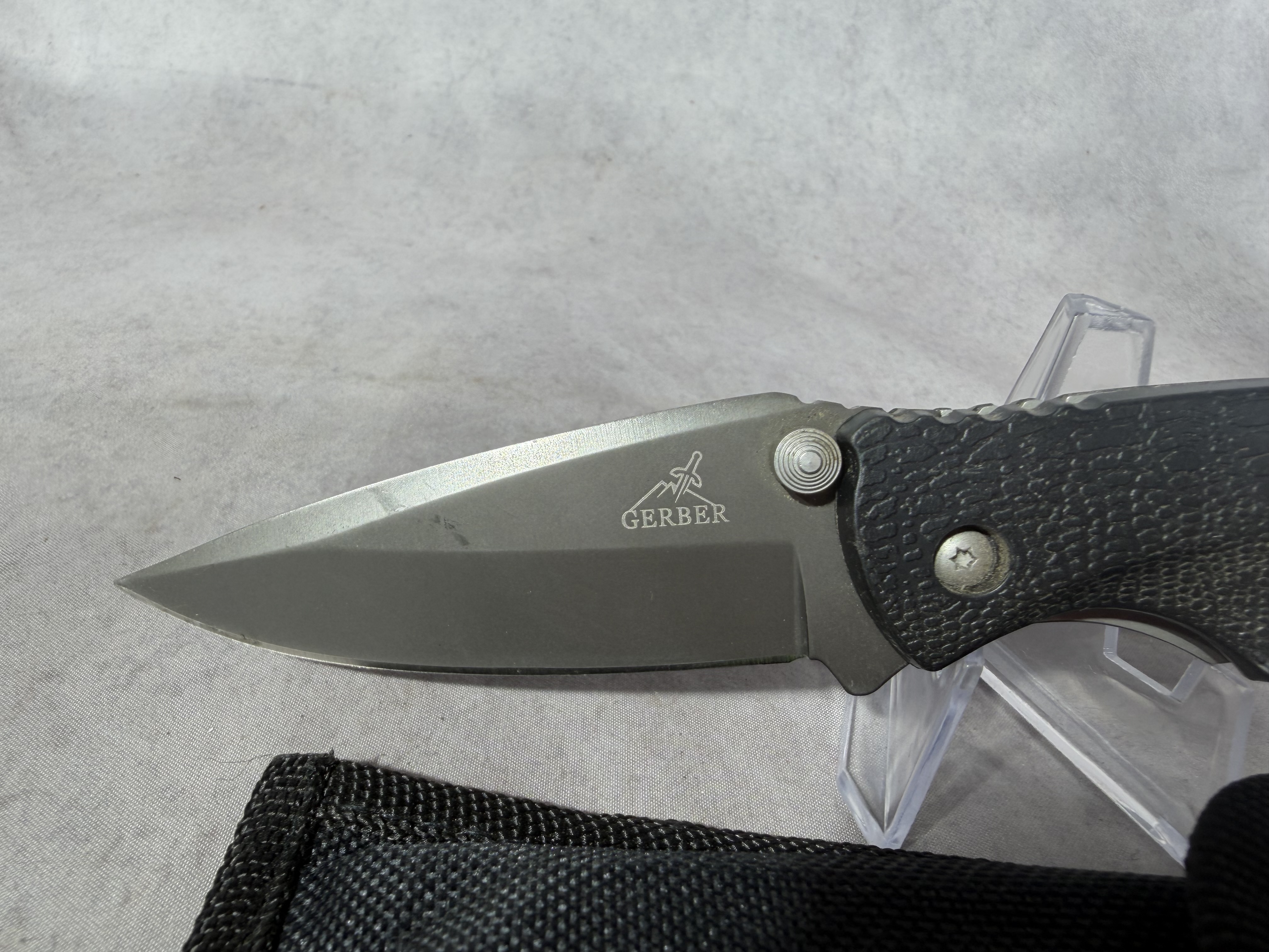 Gerber Profile Folding Pocket Knife with Nylon Sheath