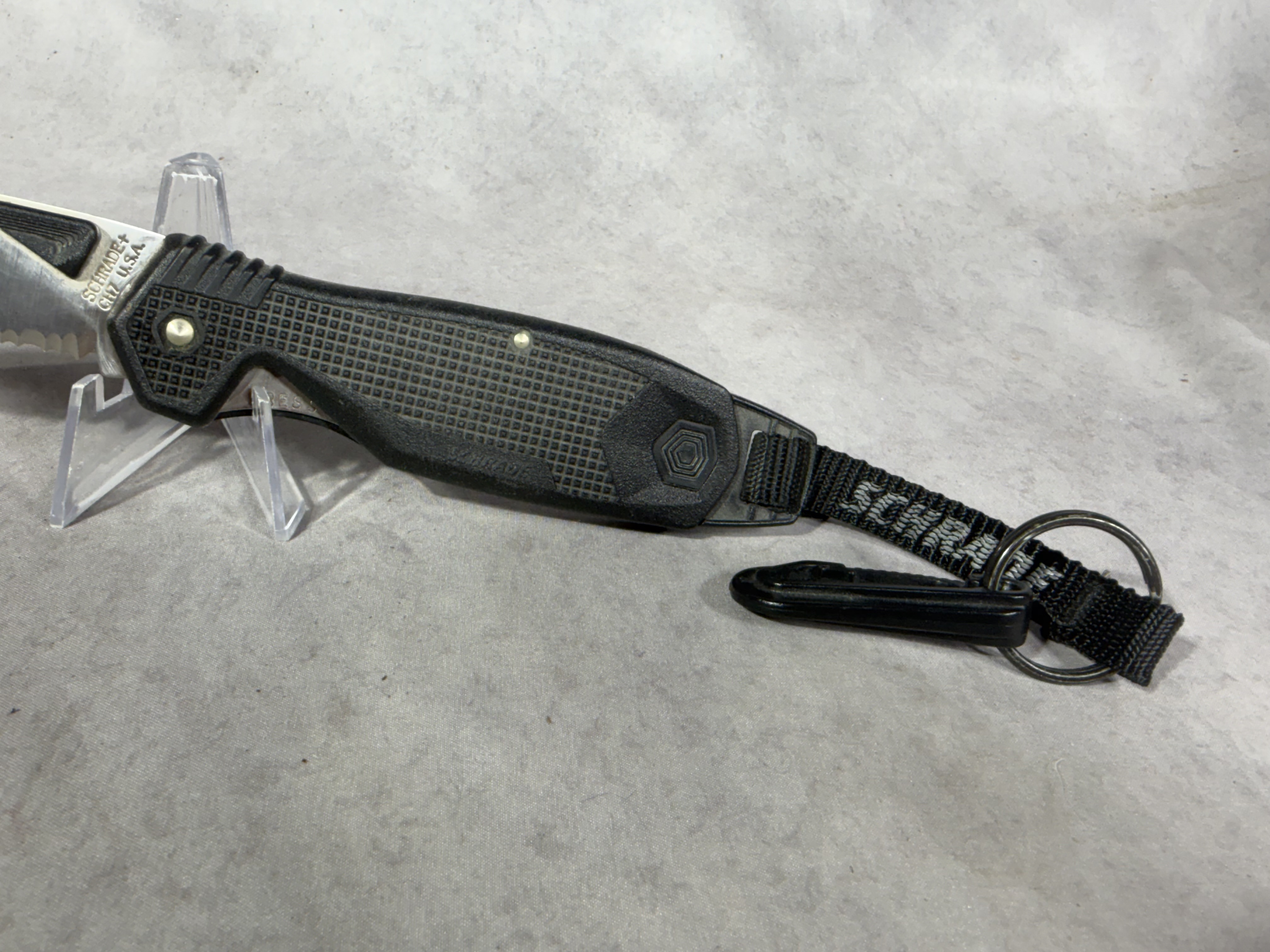 Schrade CH7 Cliphanger Folding Pocket Knife with Original Lanyard