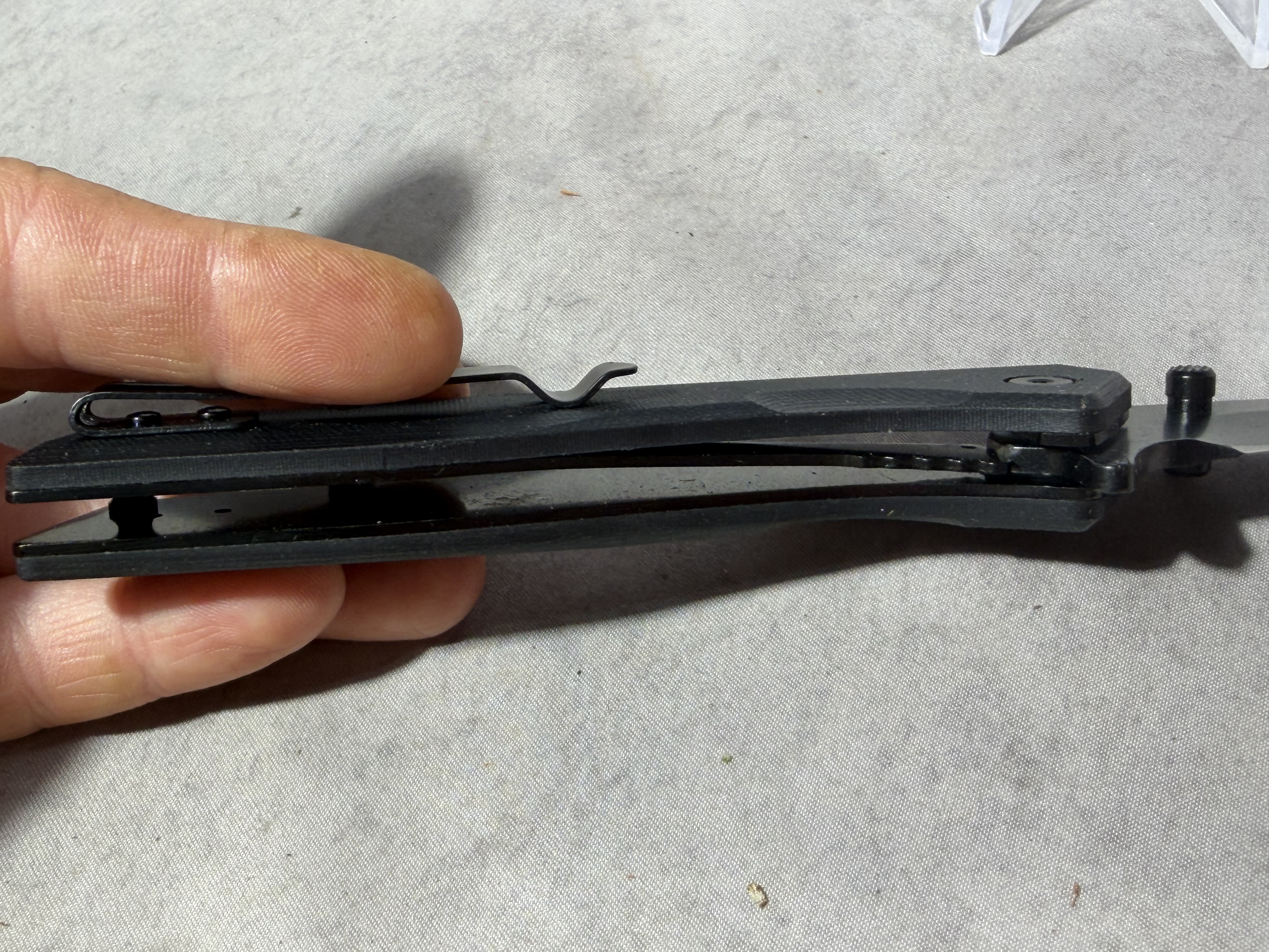 GOWILL Folding Pocket Knife with Black G10 Handle