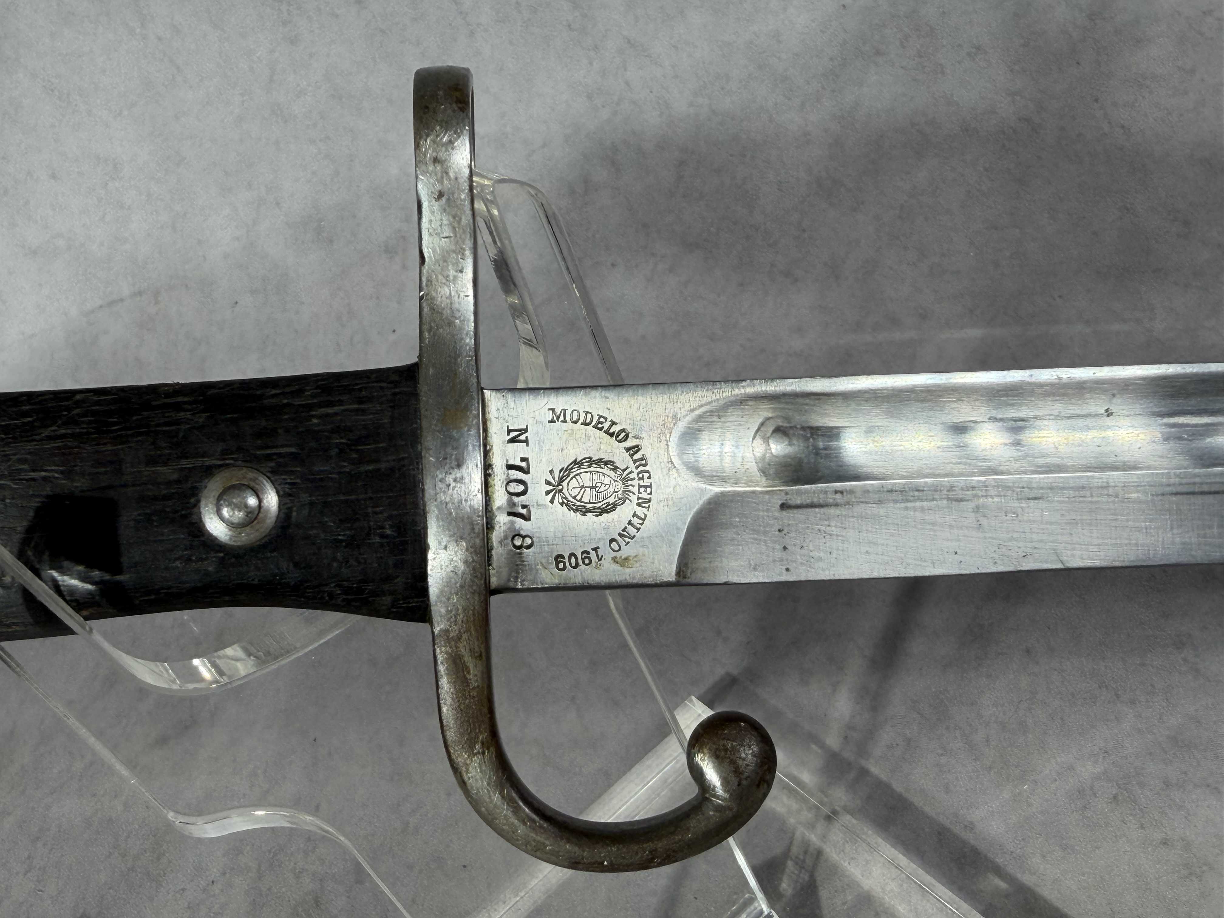 Argentine Model 1909 Mauser Bayonet and Scabbard by Weyersberg Kirschbaum and Company