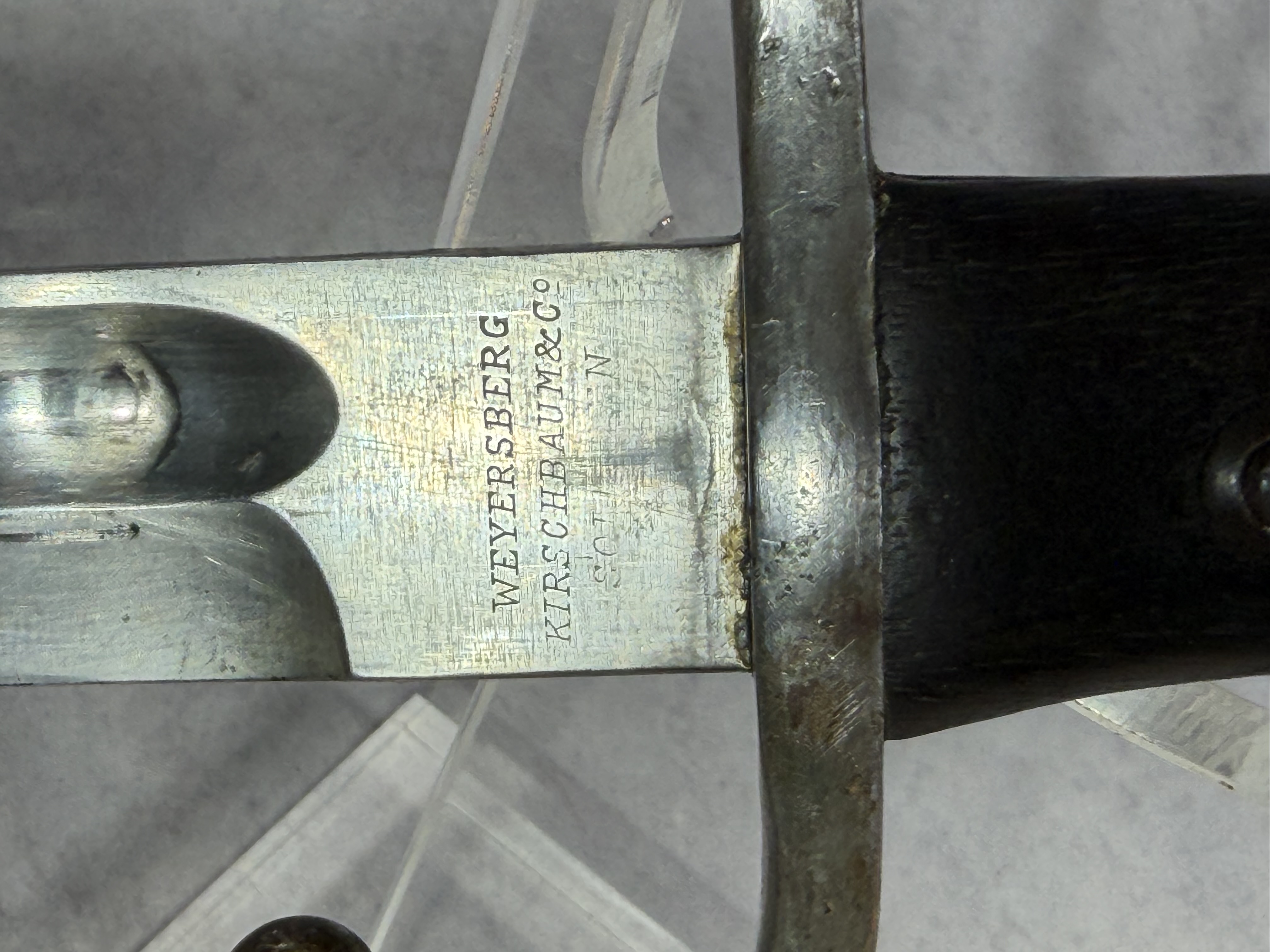 Argentine Model 1909 Mauser Bayonet and Scabbard by Weyersberg Kirschbaum and Company