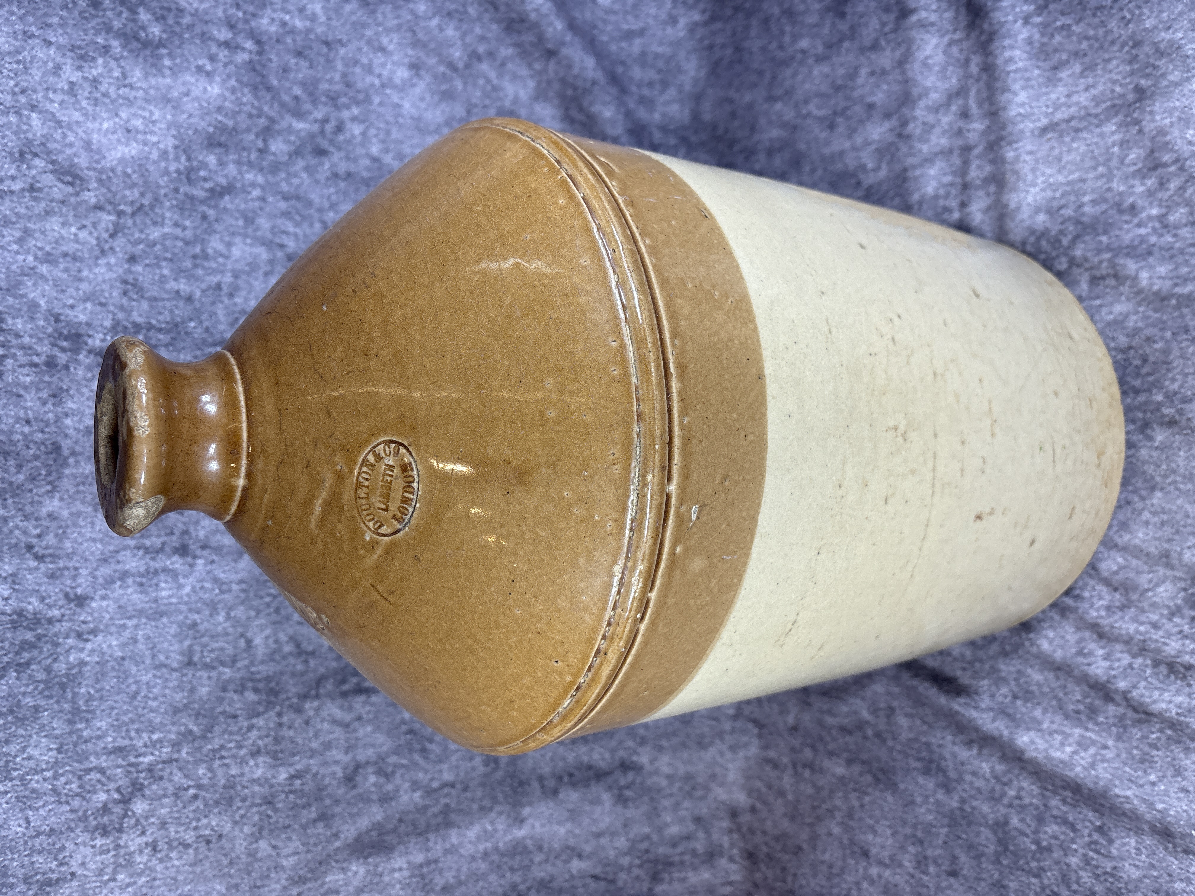 Doulton Lambeth Stoneware 4 Gallon Boddingtons Strangeways Manchester Advertising Flagon