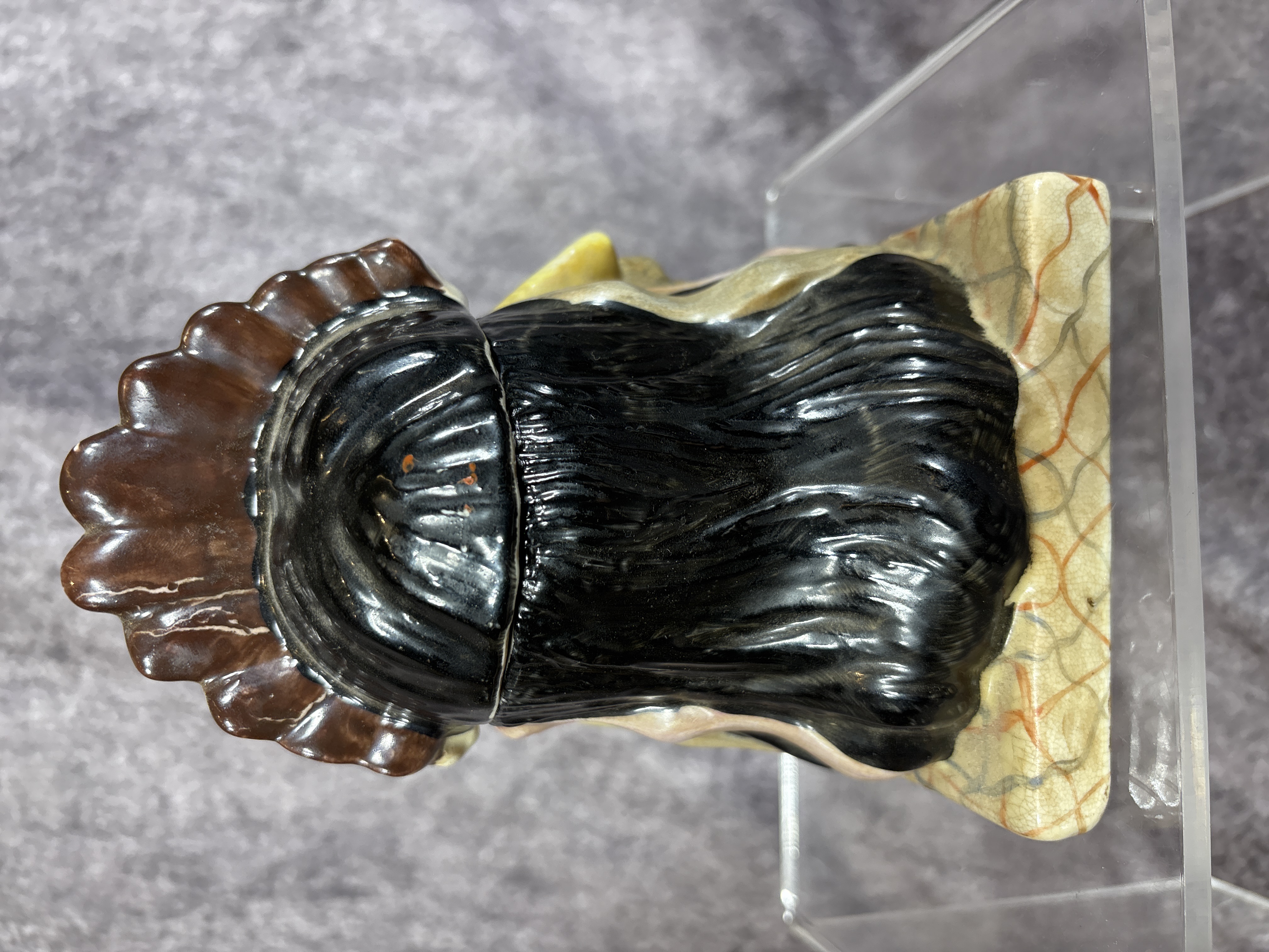 Majolica Figural Indian Chief Tobacco Jar