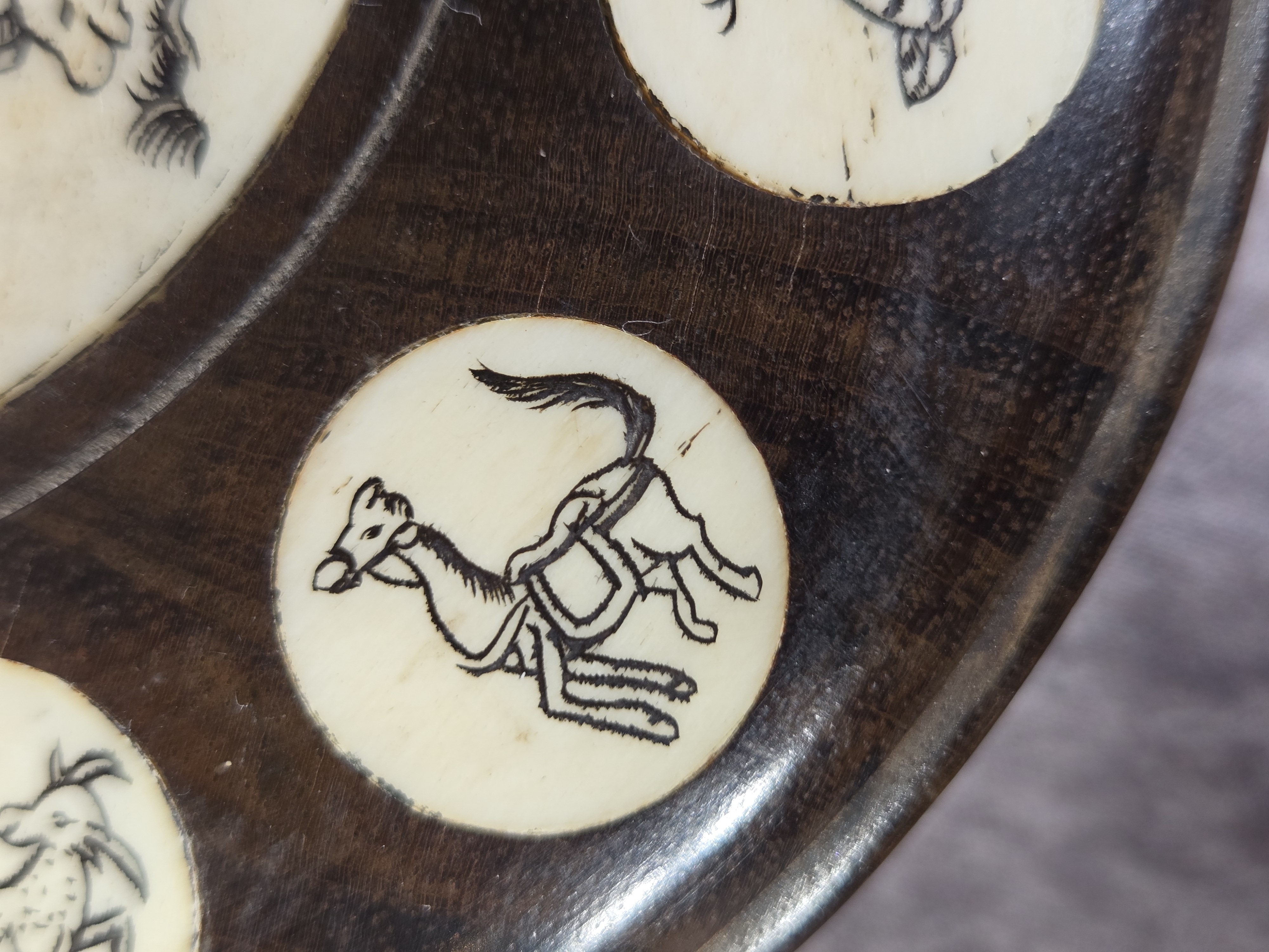 A Pair of Chinese Hardwood and Inlaid Zodiac Divination Plaques