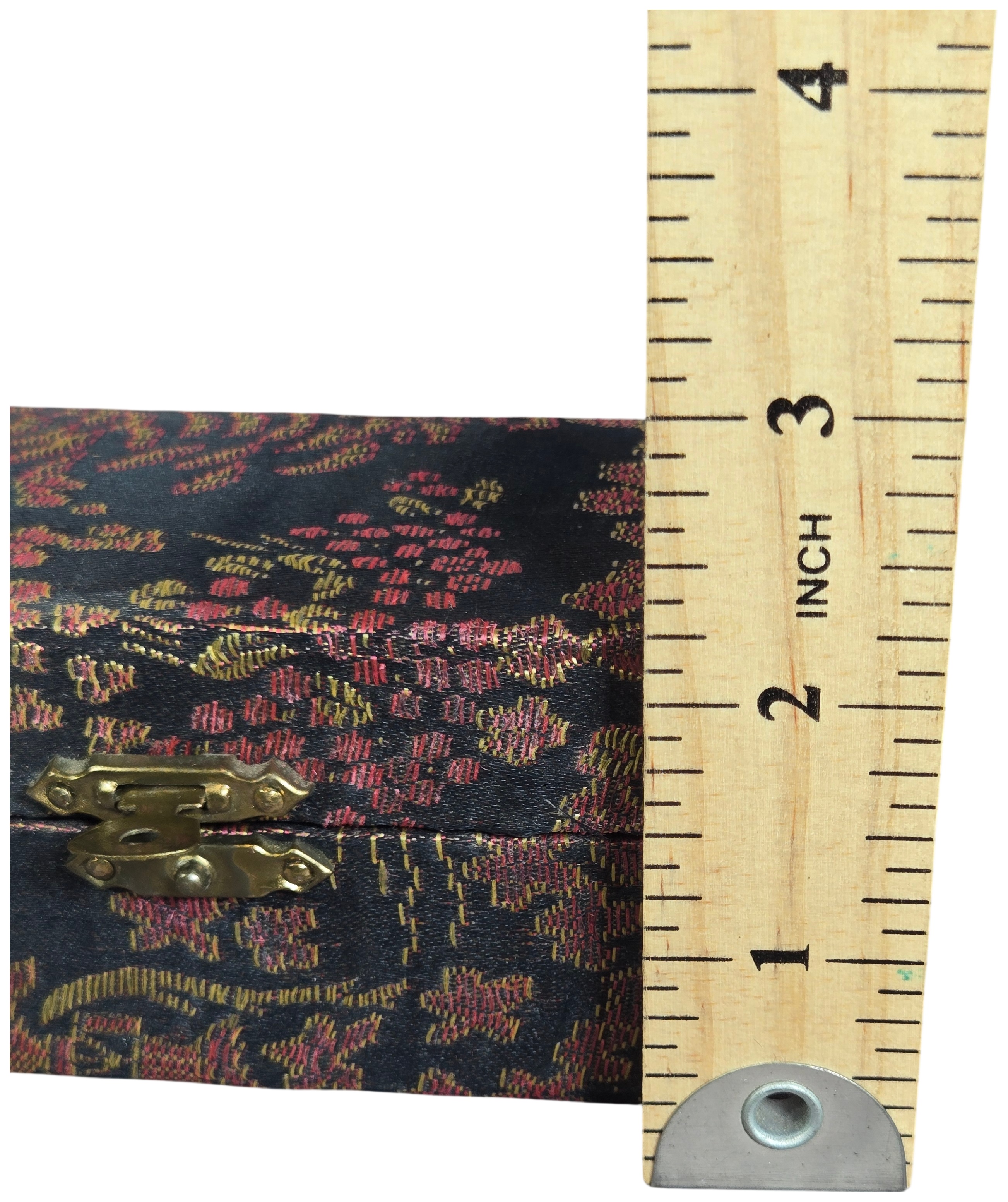 A Pair of Chinese Enamel Baoding Chime Balls in a Brocade Box