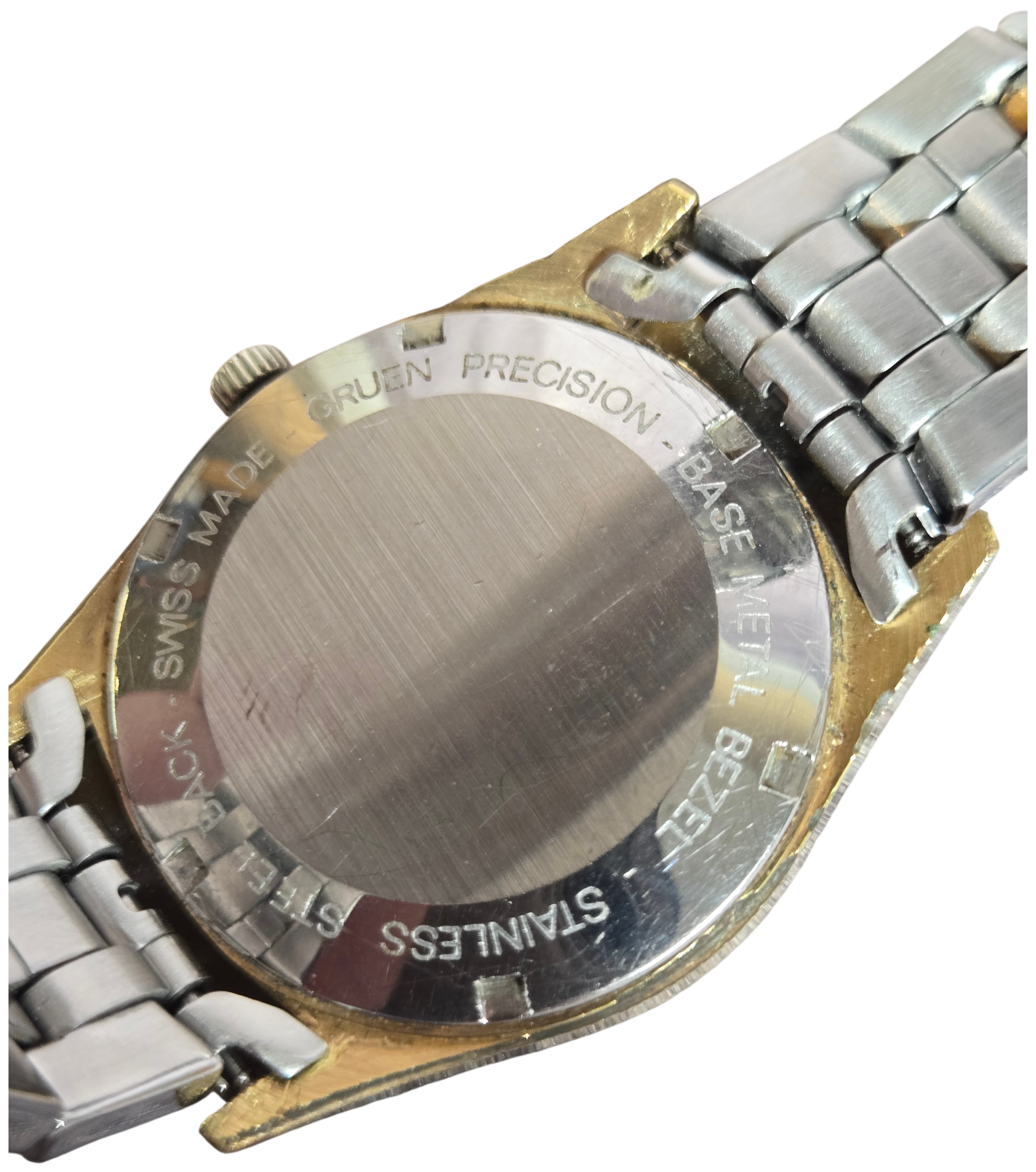 Gruen Precision Day-Date Automatic Two-Tone Wristwatch