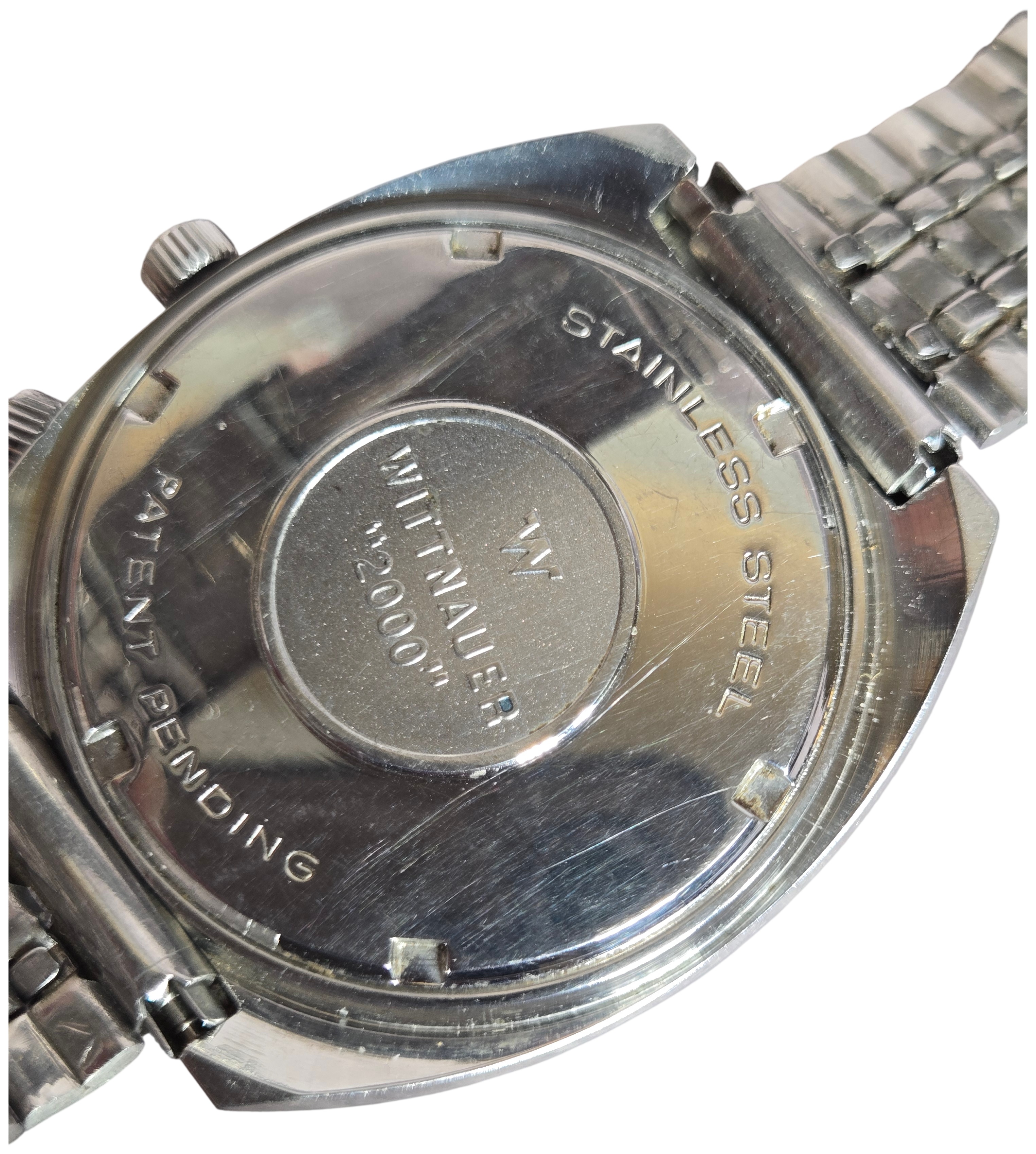Wittnauer 2000 Perpetual Calendar Stainless Steel Automatic Wristwatch