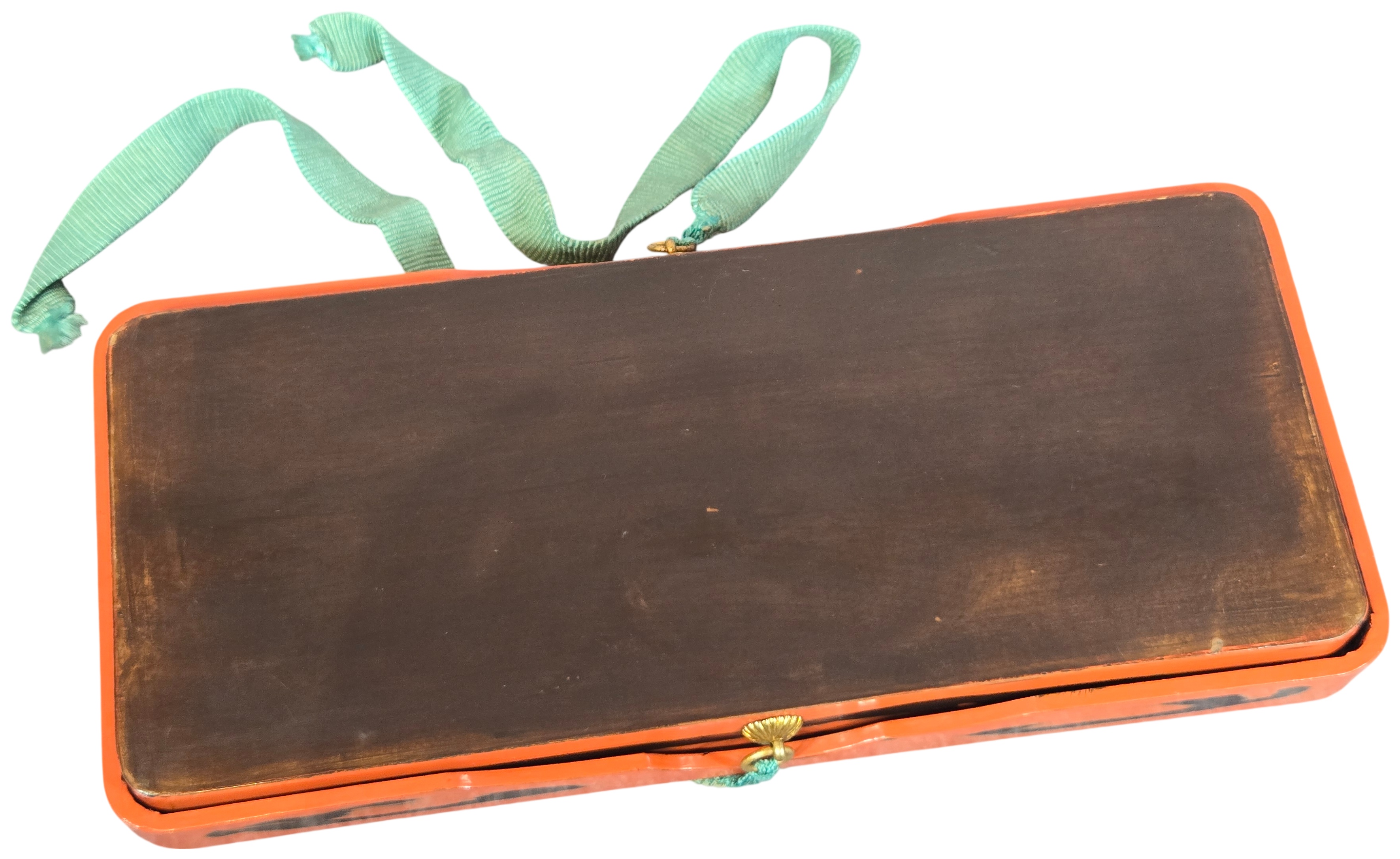 Antique Japanese Lacquerware Calligraphy Tool Box