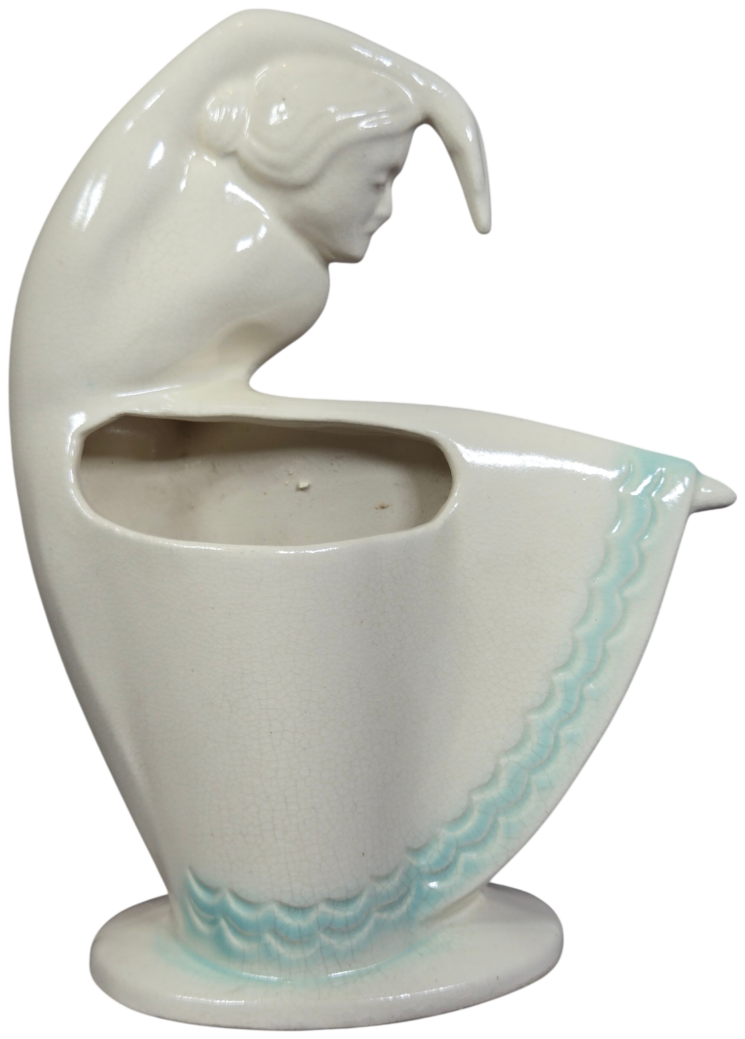 Haldeman Caliente Pottery Art Deco Dancing Lady Pocket Vase