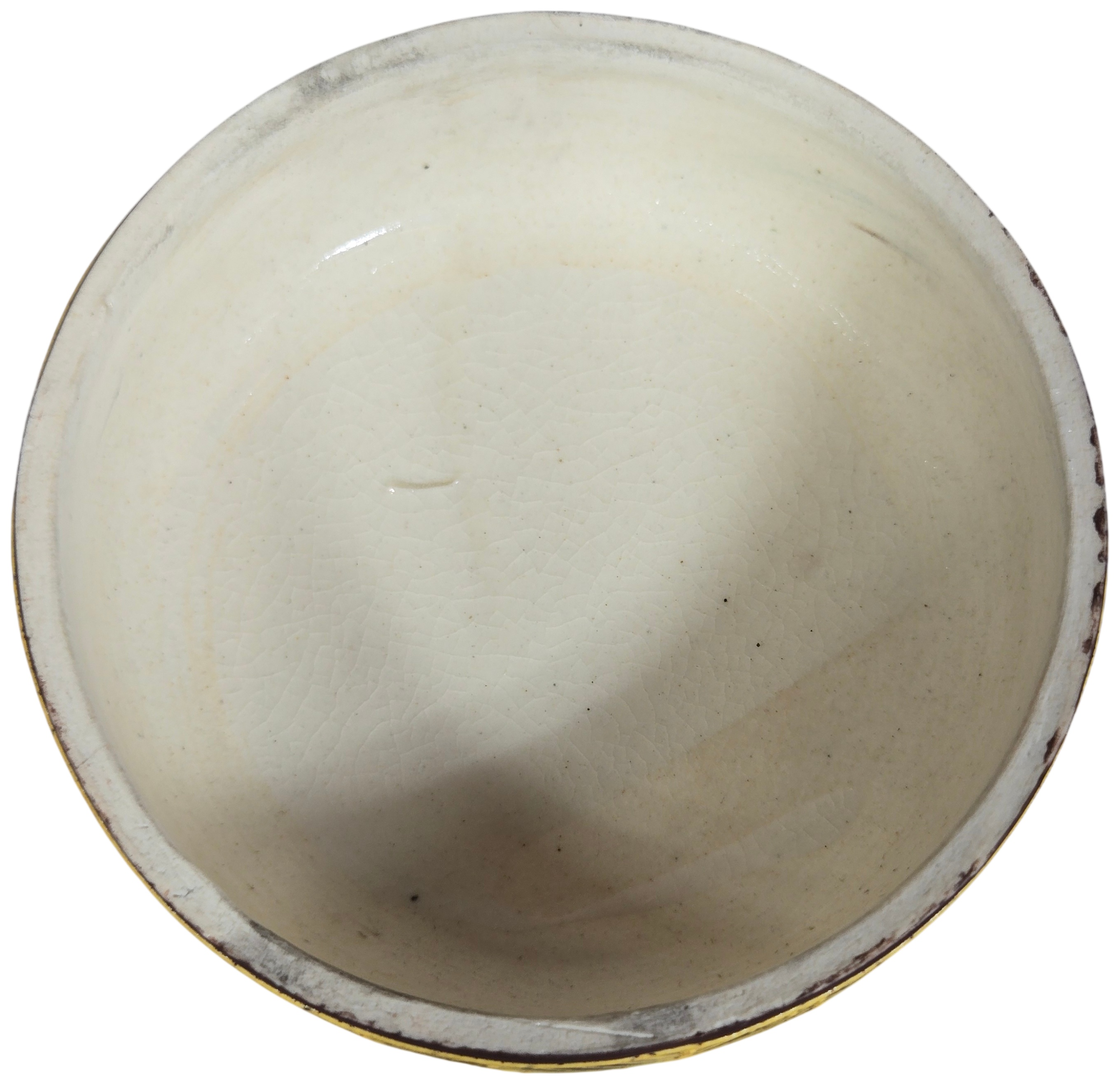 Japanese Satsuma Moriage Earthenware Ginger Jar with Original Lid and Stand