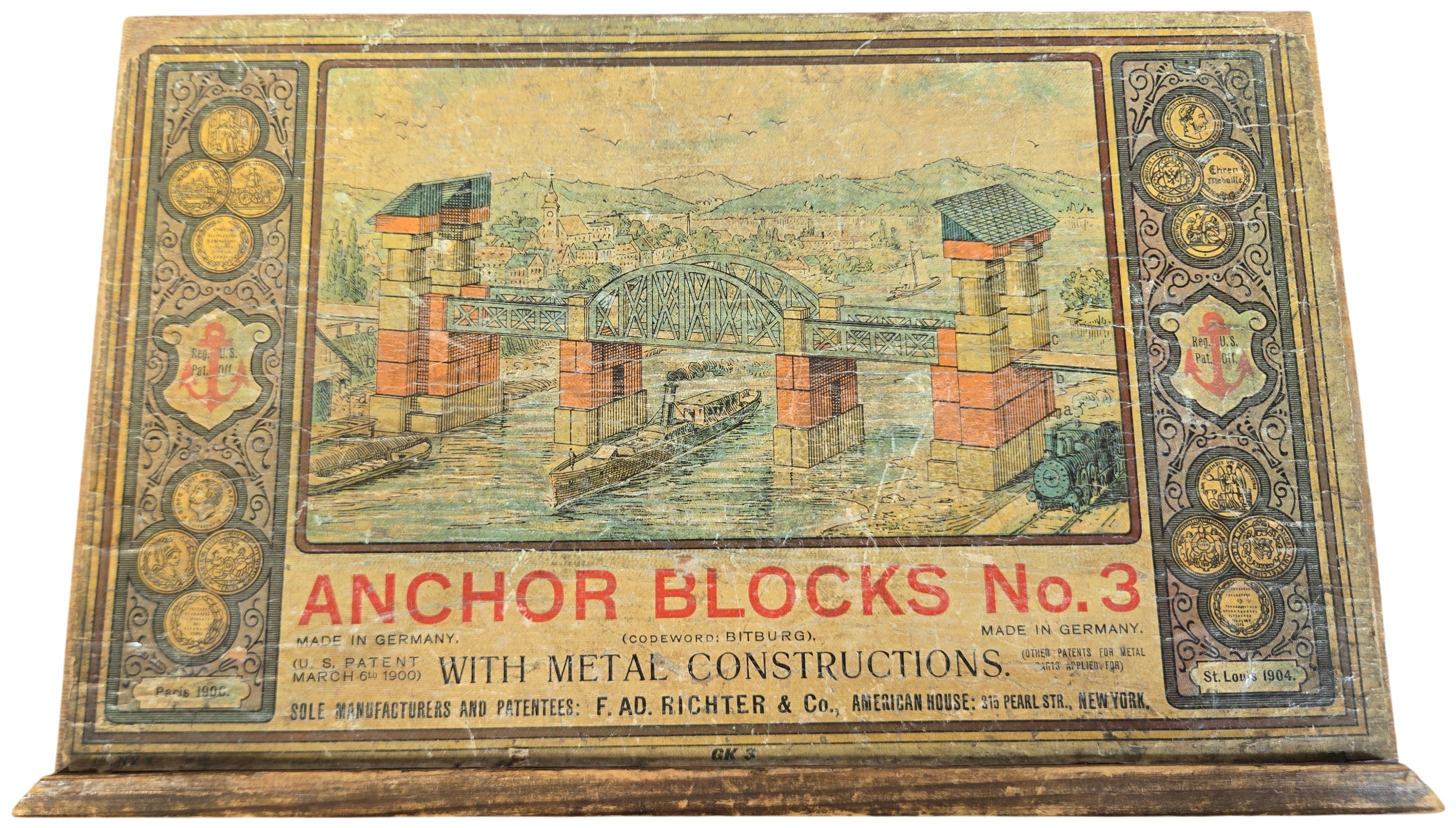 Richter Anchor Blocks No. 3 Building Set with Metal Constructions