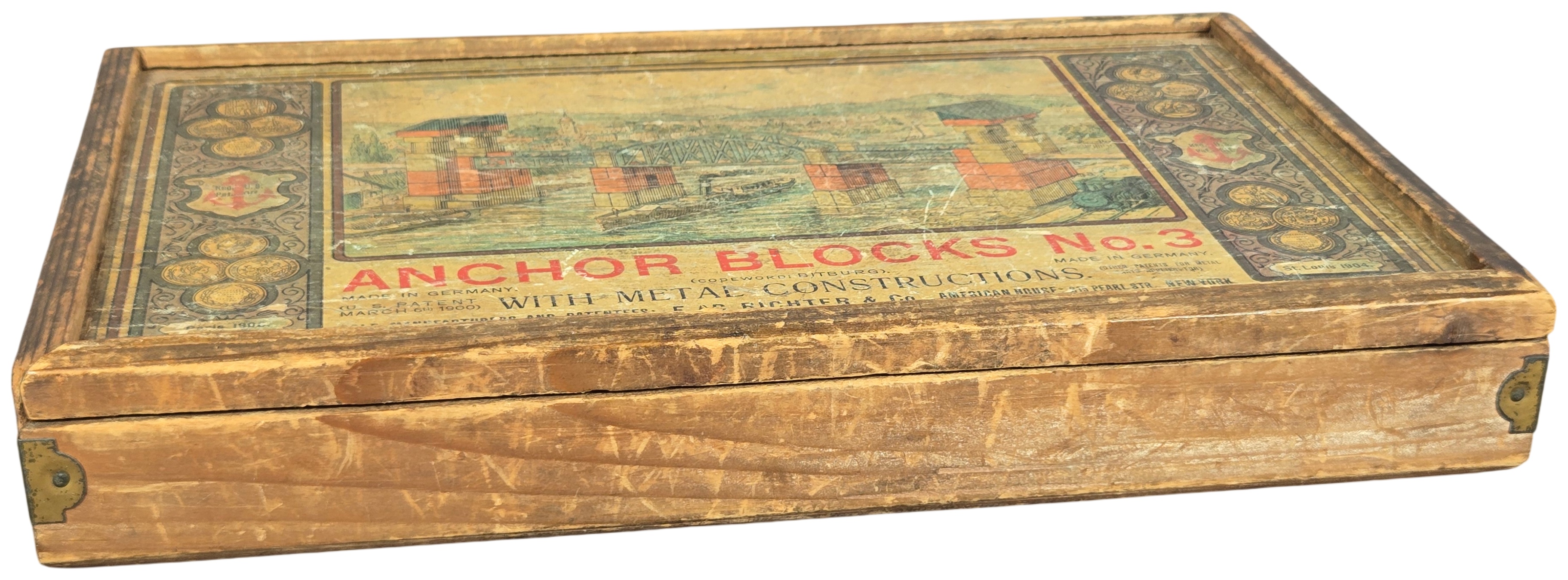 Richter Anchor Blocks No. 3 Building Set with Metal Constructions
