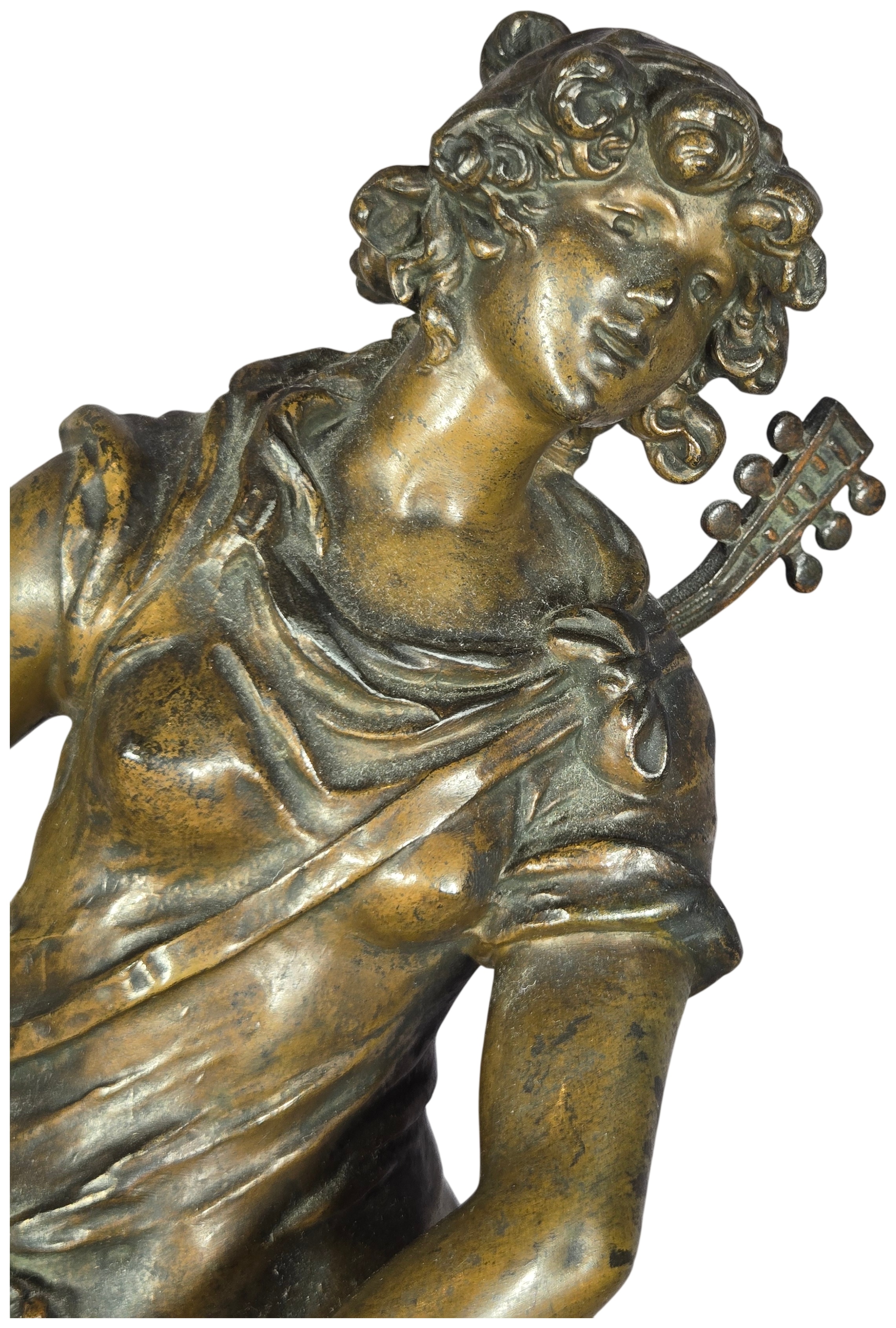 Auguste Moreau La Cigale Spelter Sculpture
