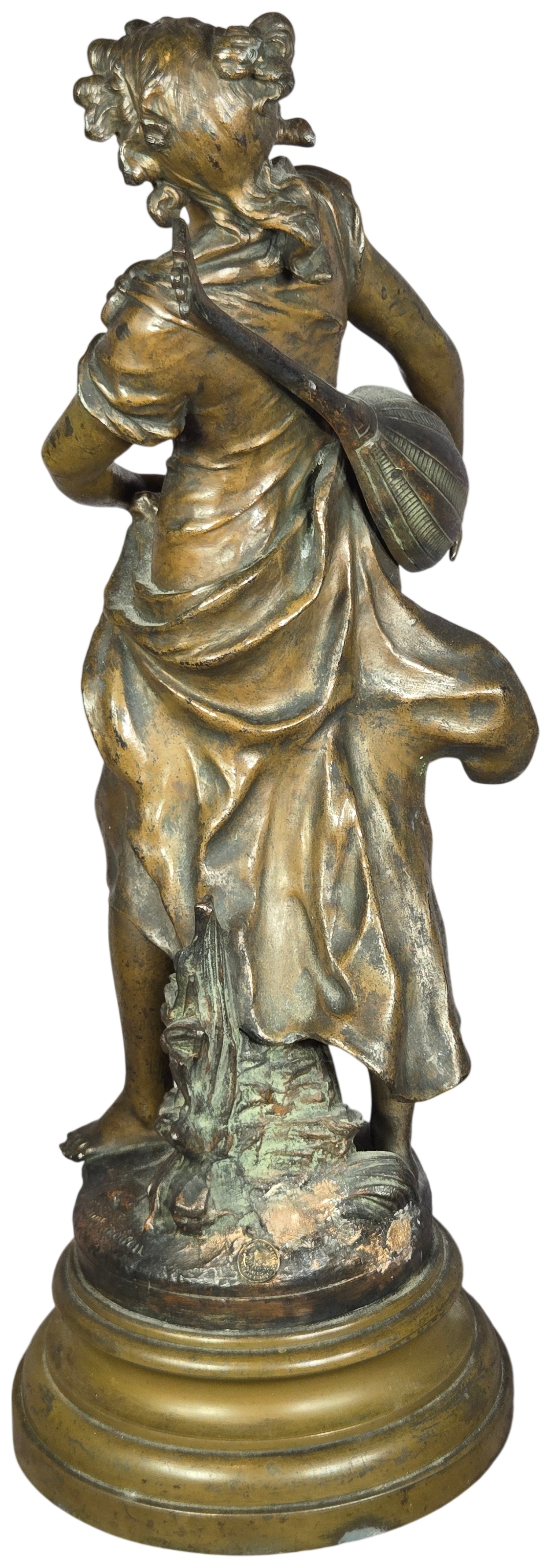 Auguste Moreau La Cigale Spelter Sculpture