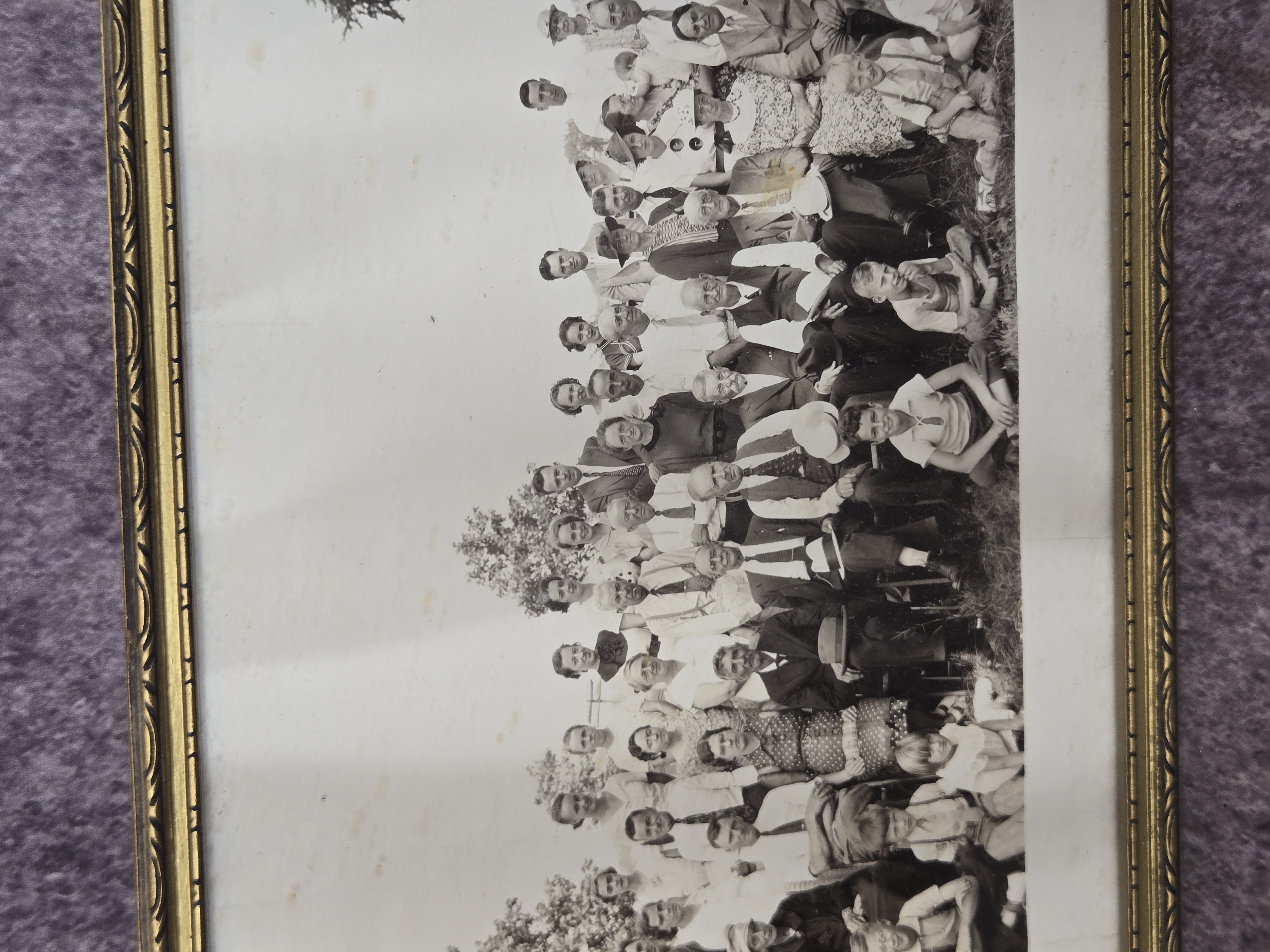 Walrath Studio Panoramic Silver Gelatin Photograph Greenfield Township School Homecoming 1936