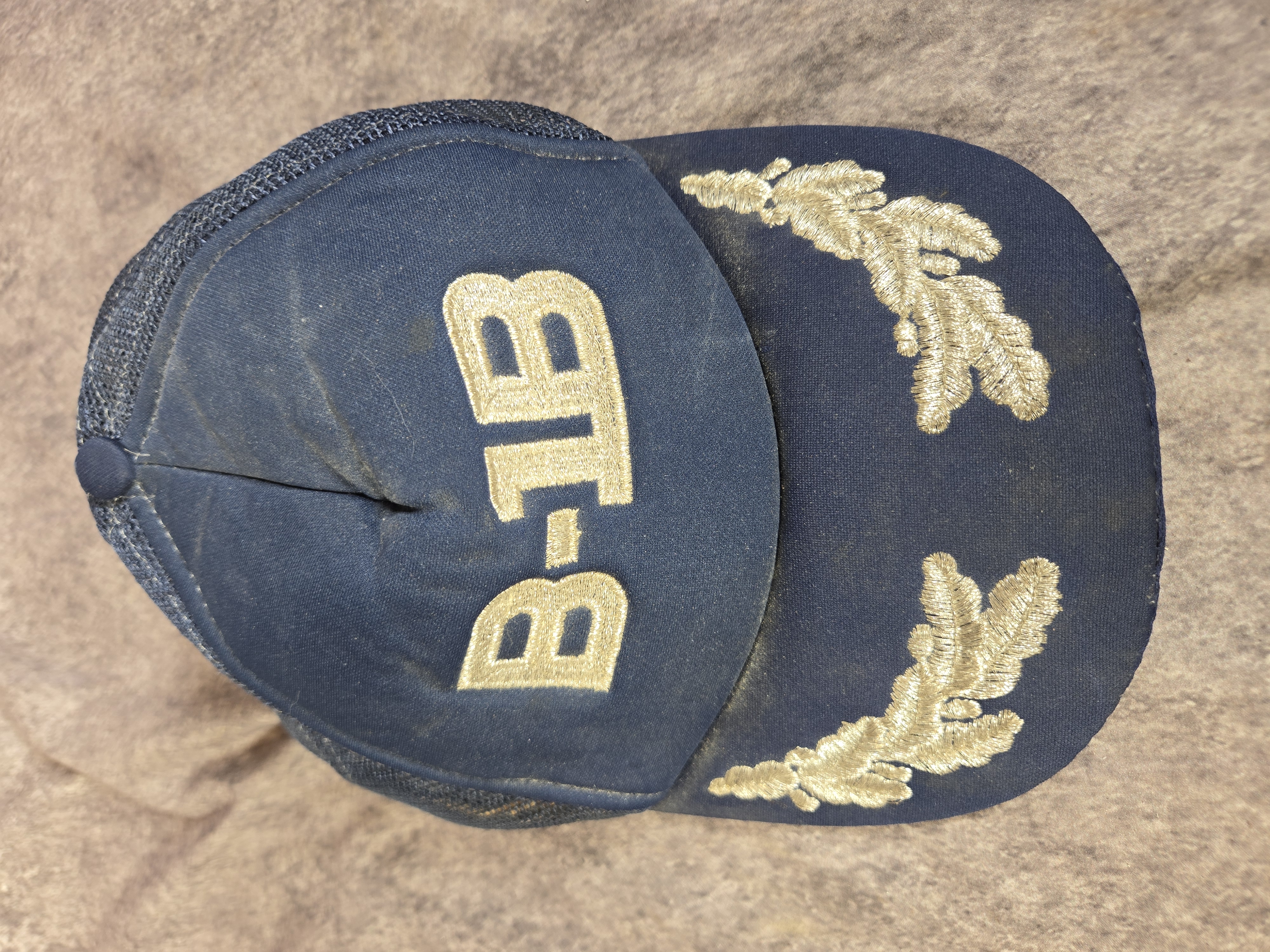 Two Vintage Mesh Trucker Snapback Baseball Caps featuring Shiels Lumber and B-1B Lancer