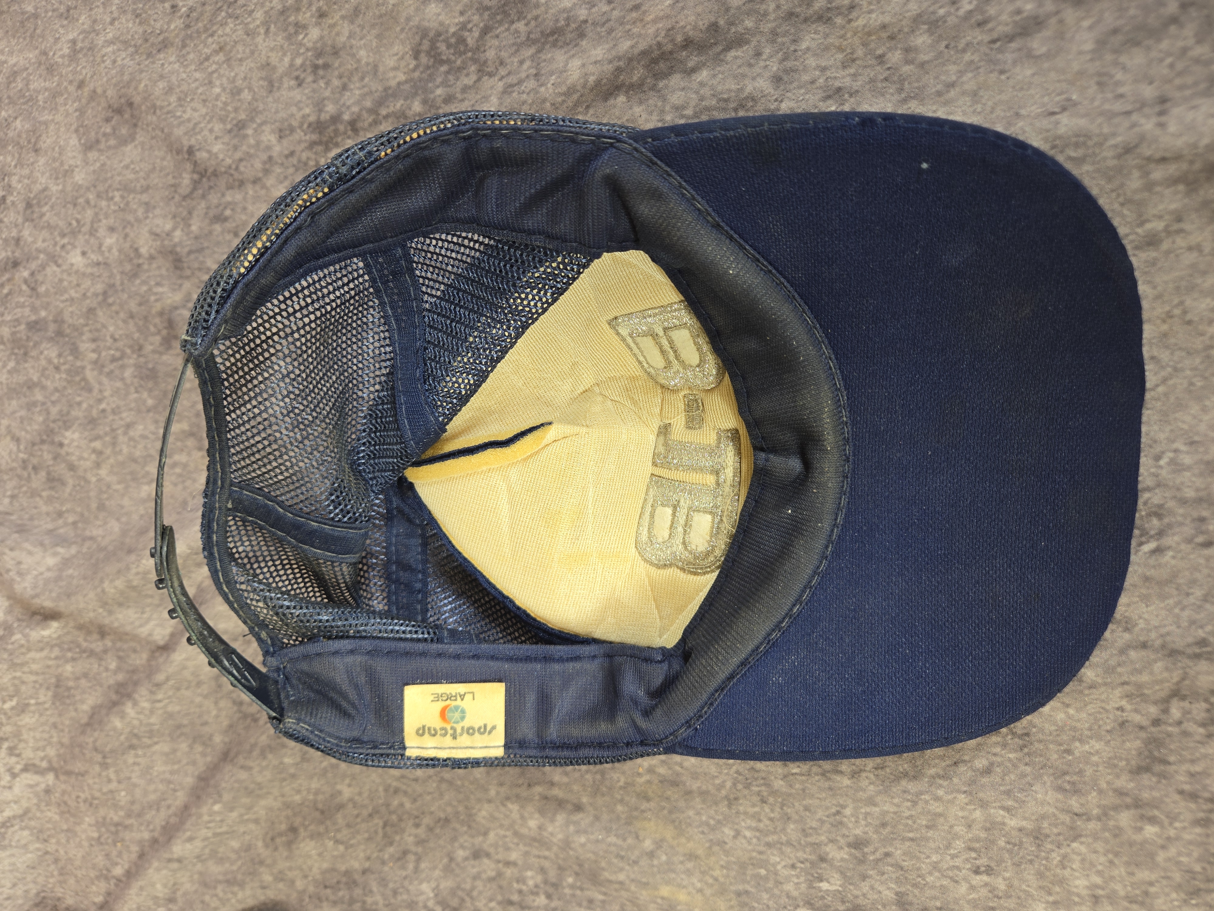 Two Vintage Mesh Trucker Snapback Baseball Caps featuring Shiels Lumber and B-1B Lancer