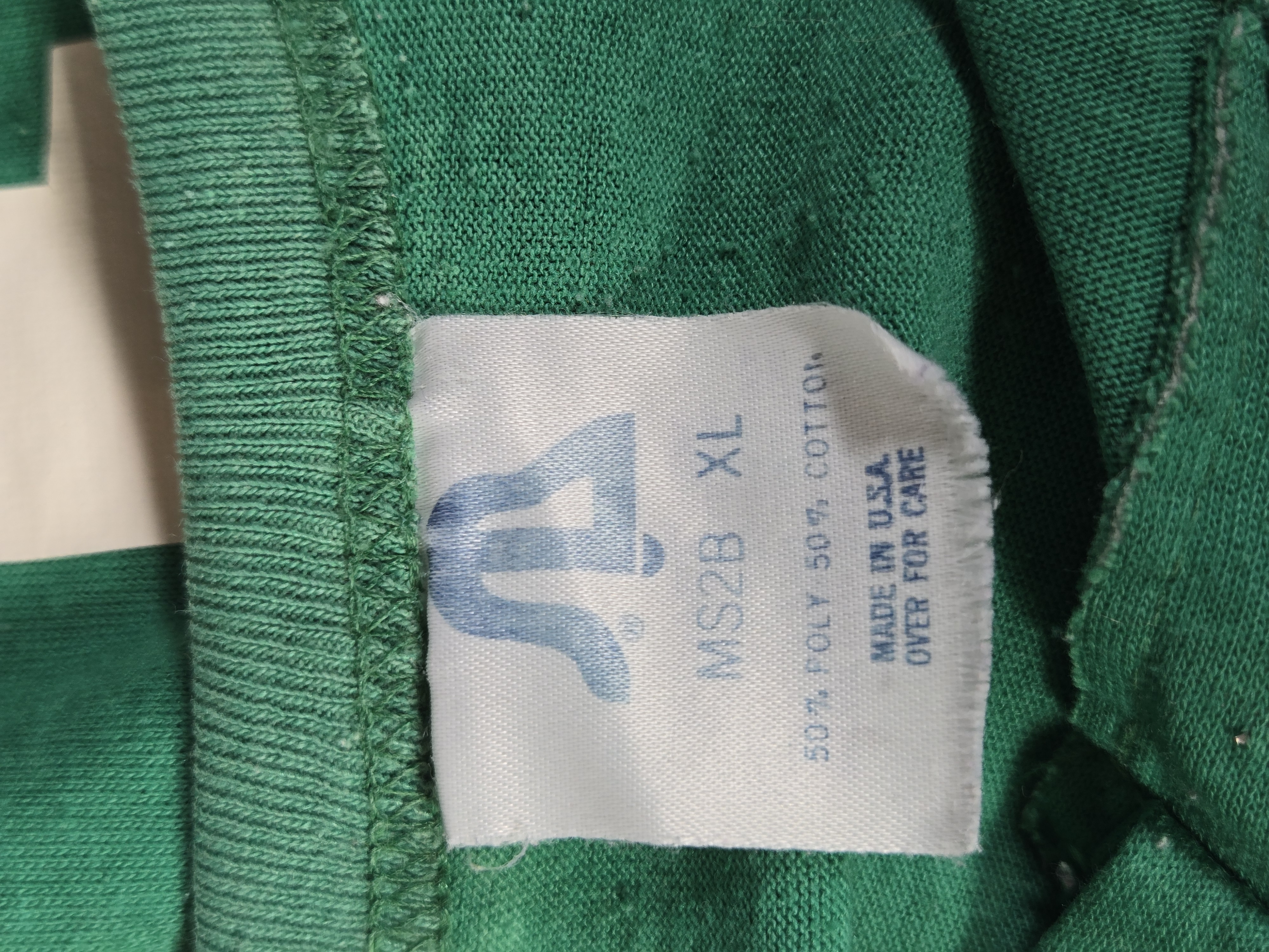 A 1980s Cotton Blend Henley T-Shirt with Aruba Graphic
