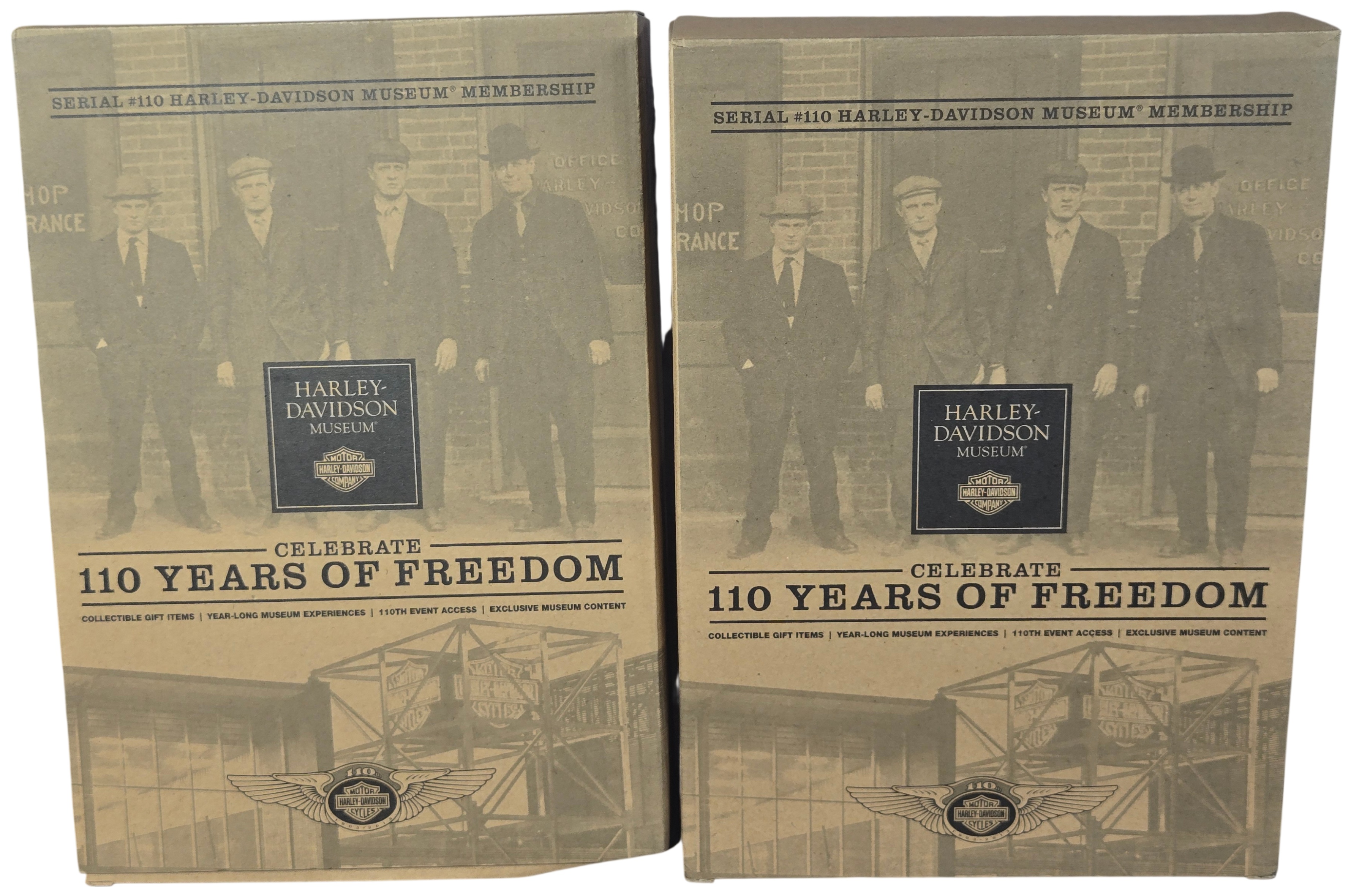 Three Harley-Davidson 110th Anniversary Commemorative Gift Sets