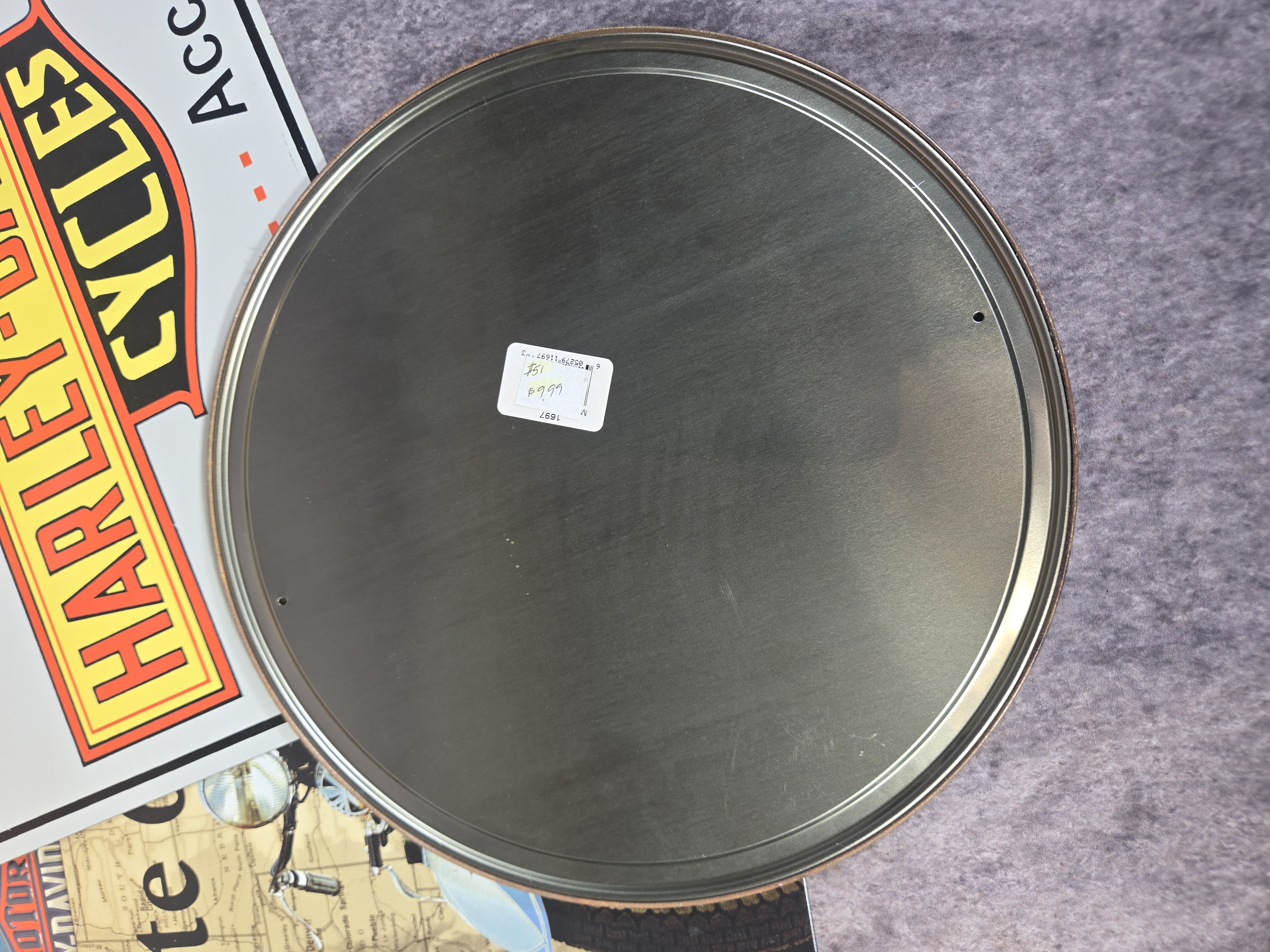 Six Contemporary Harley-Davidson and Indian Motorcycle Themed Metal Signs