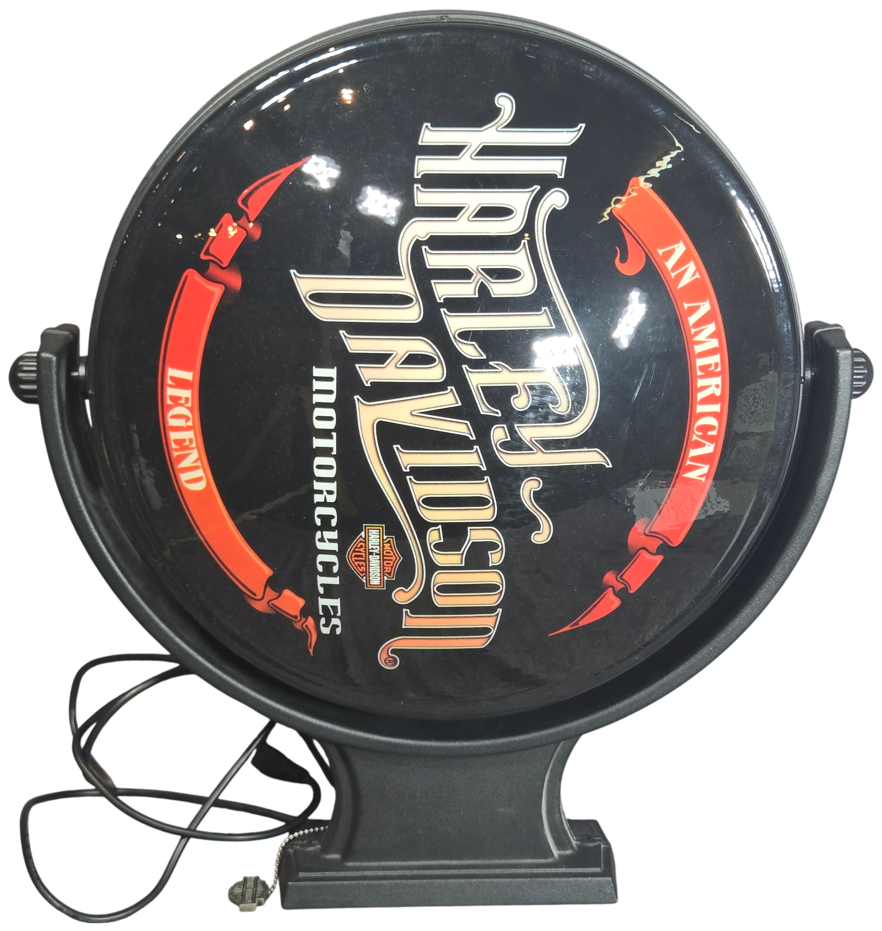 Harley-Davidson Illuminated Rotating Double-Sided Pub Light