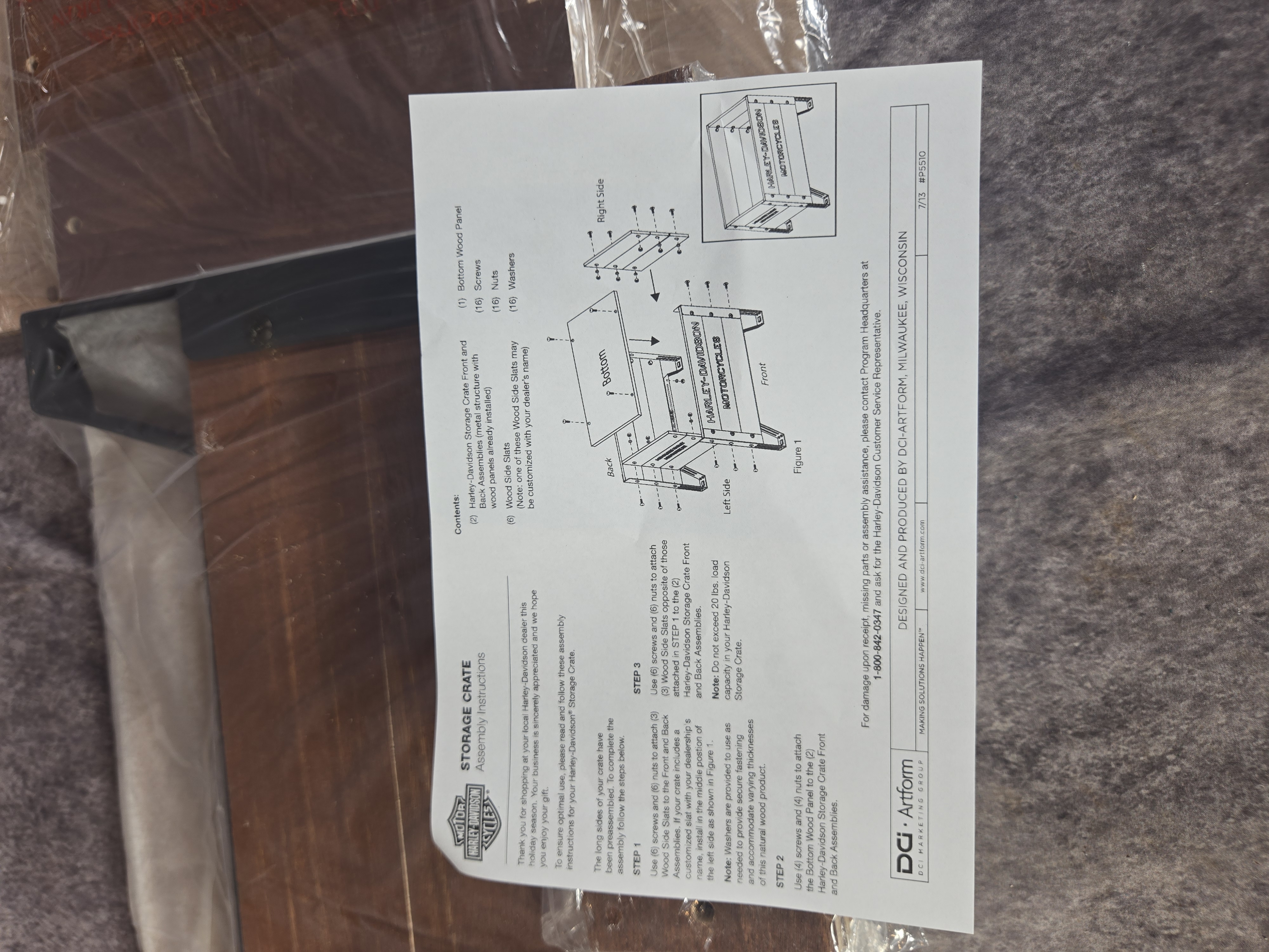Harley-Davidson 2013 Gift with Purchase Magazine Storage Crate