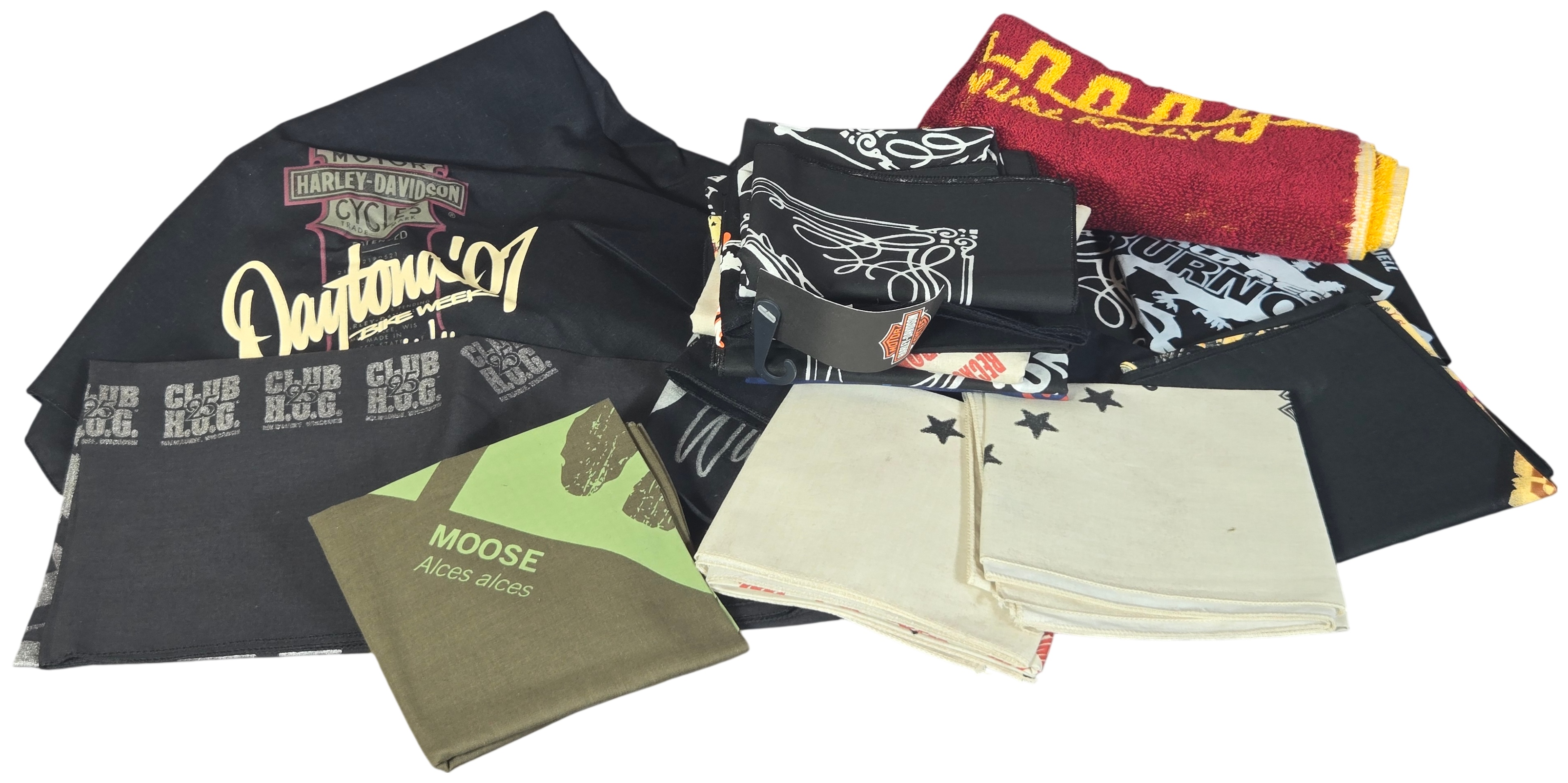 Harley-Davidson and Jack Daniel's Motorcycling Bandanas and Towel