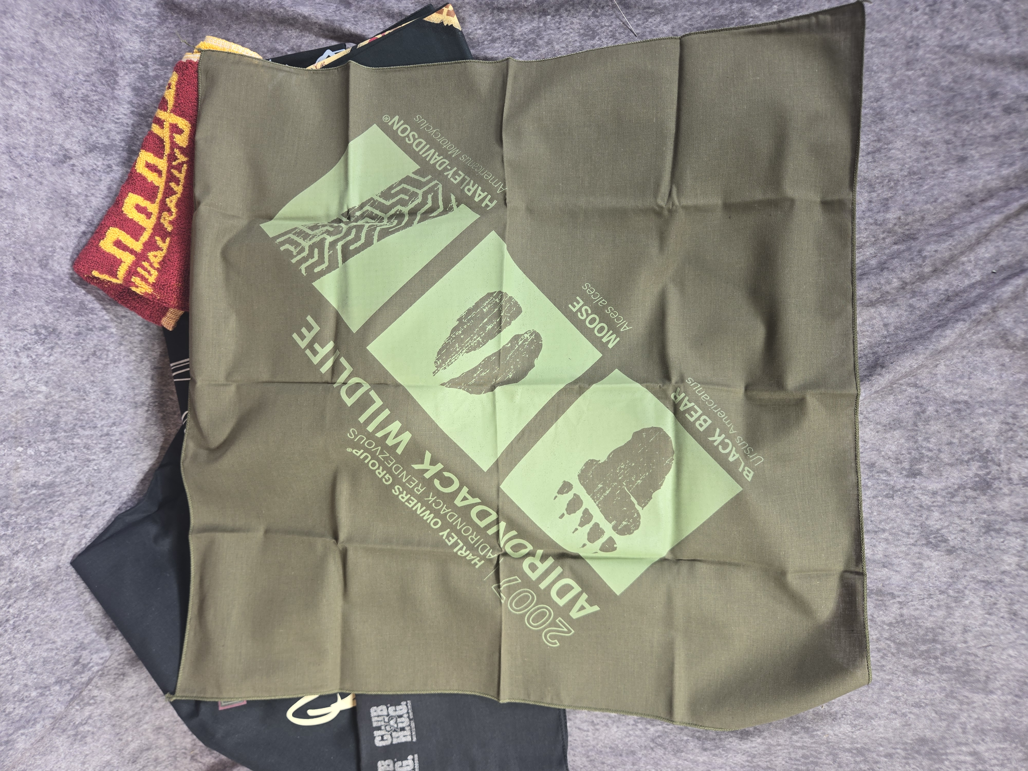 Harley-Davidson and Jack Daniel's Motorcycling Bandanas and Towel