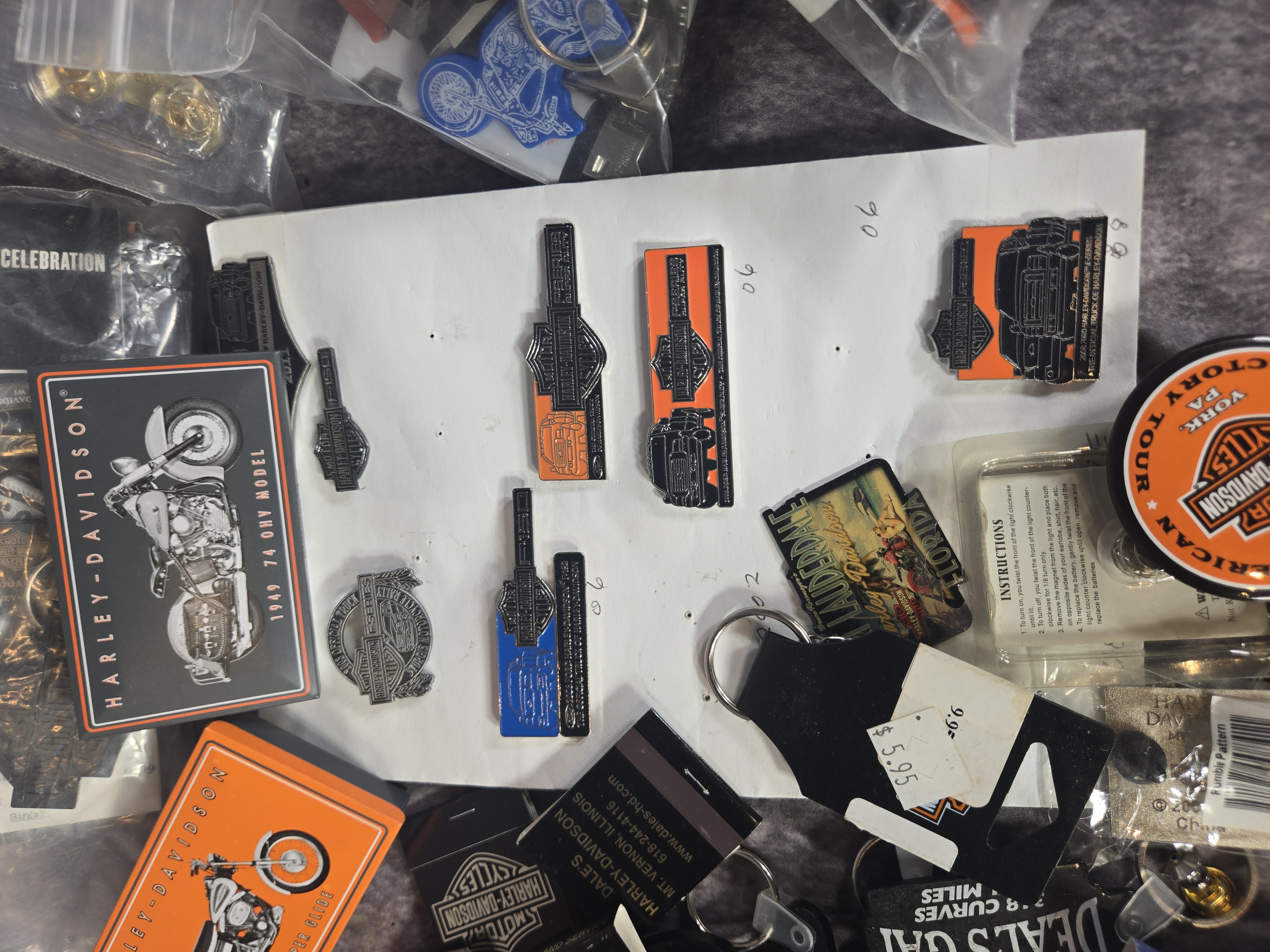 Harley-Davidson Dealership and Event Memorabilia Including 135 Pins