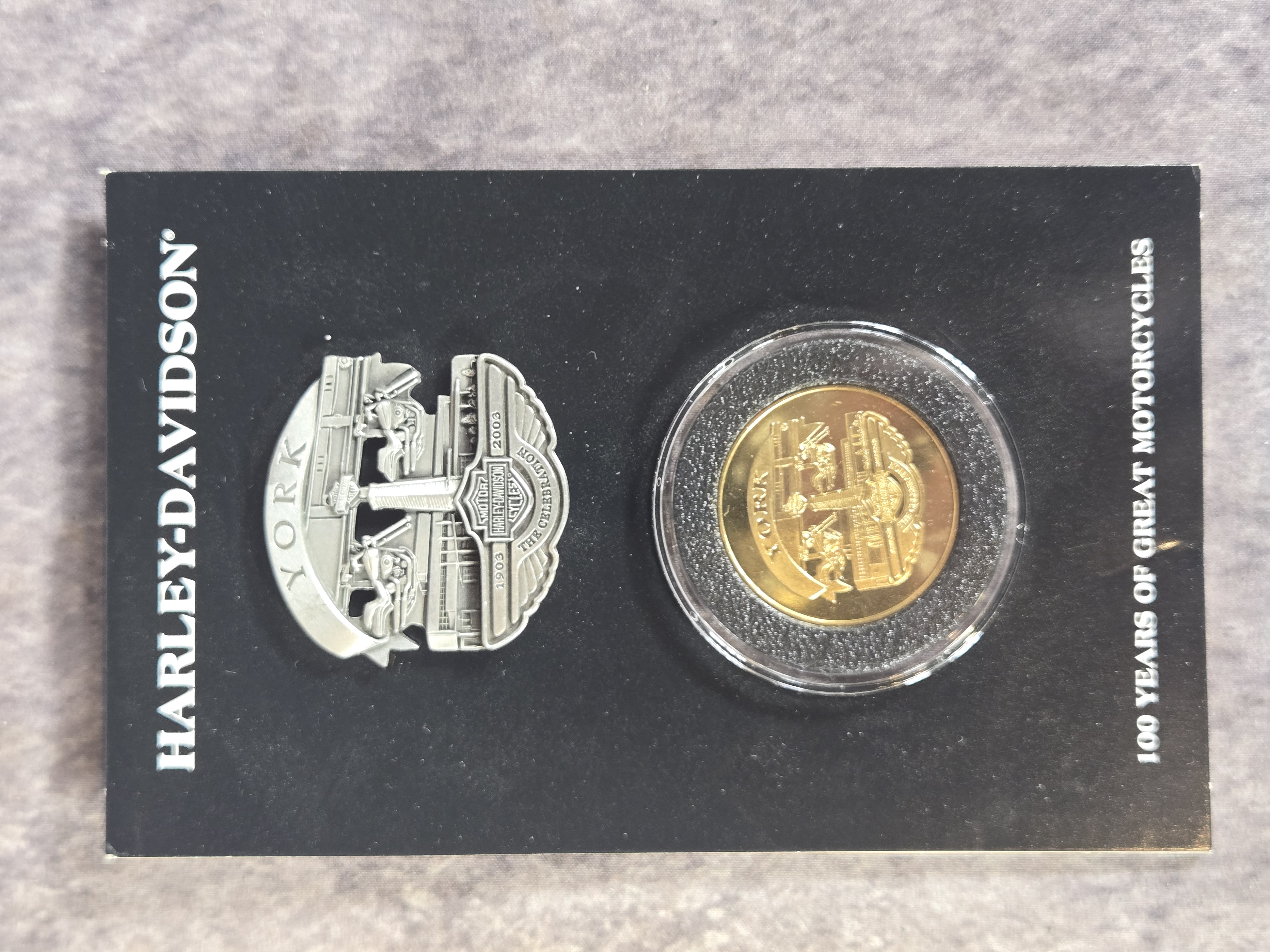 Harley-Davidson and Harley Owners Group Commemorative Pin Sets and Stationery
