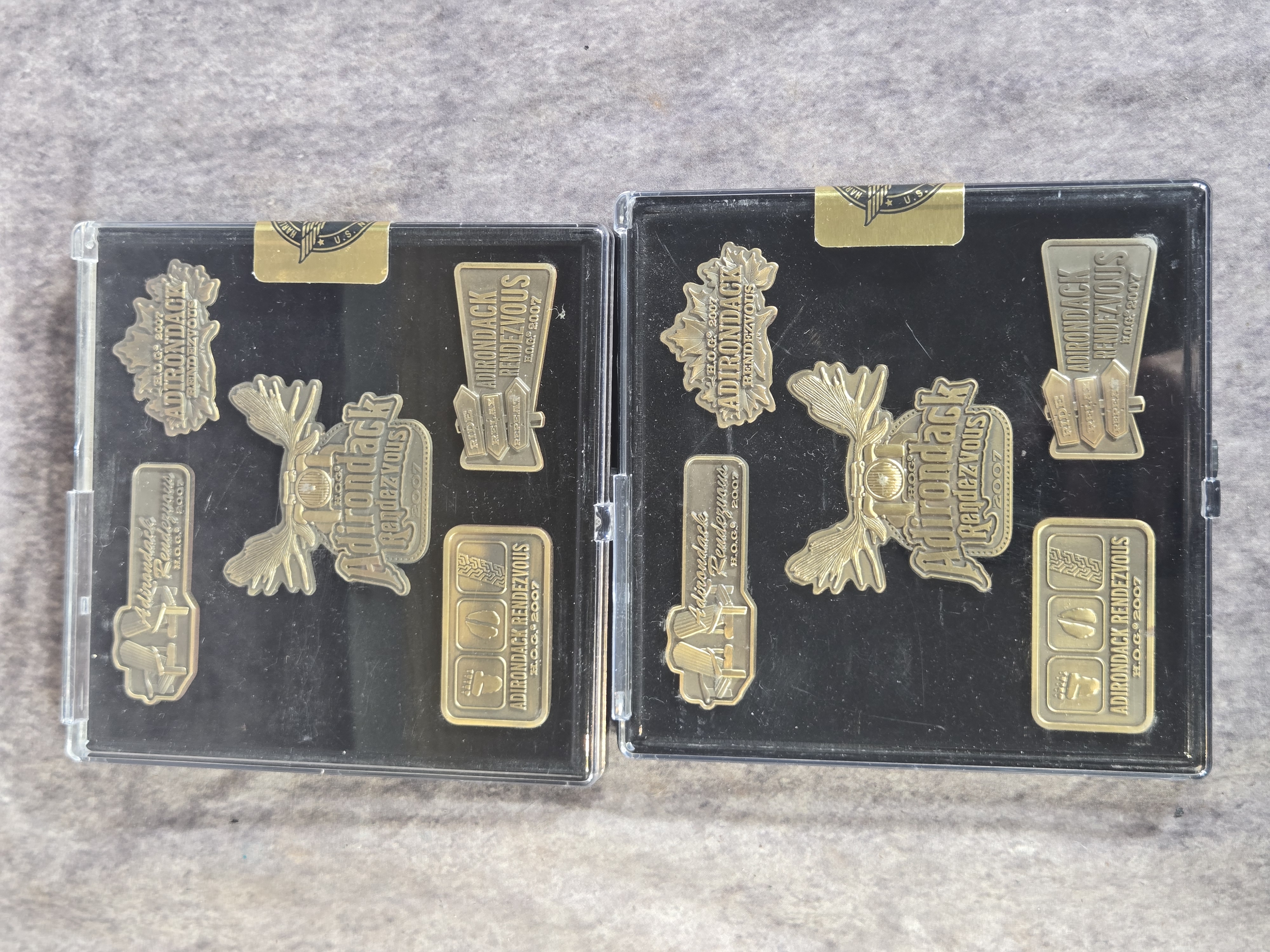 Harley-Davidson and Harley Owners Group Commemorative Pin Sets and Stationery
