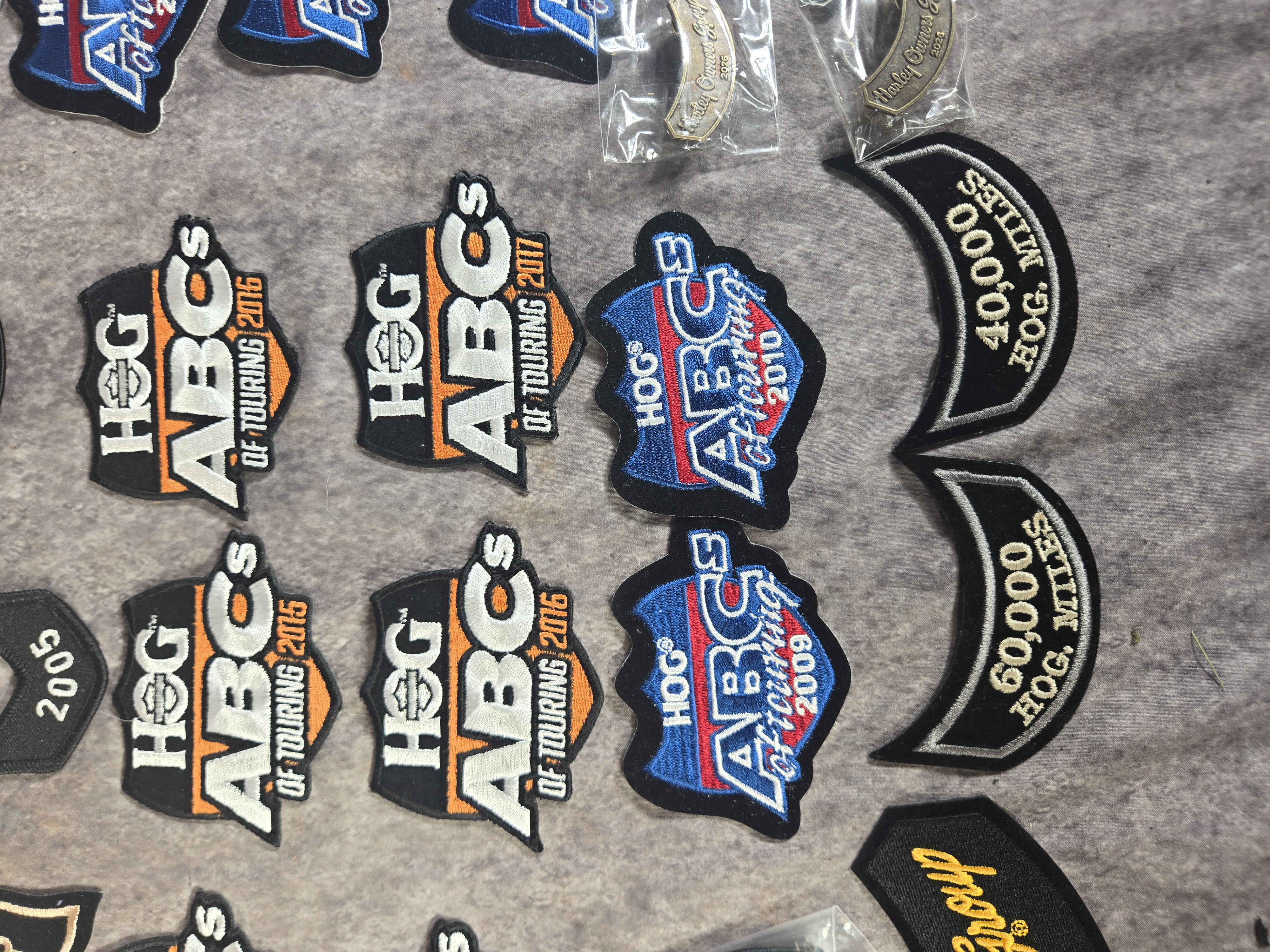 Harley-Davidson Harley Owners Group Memorabilia including Patches and Pins