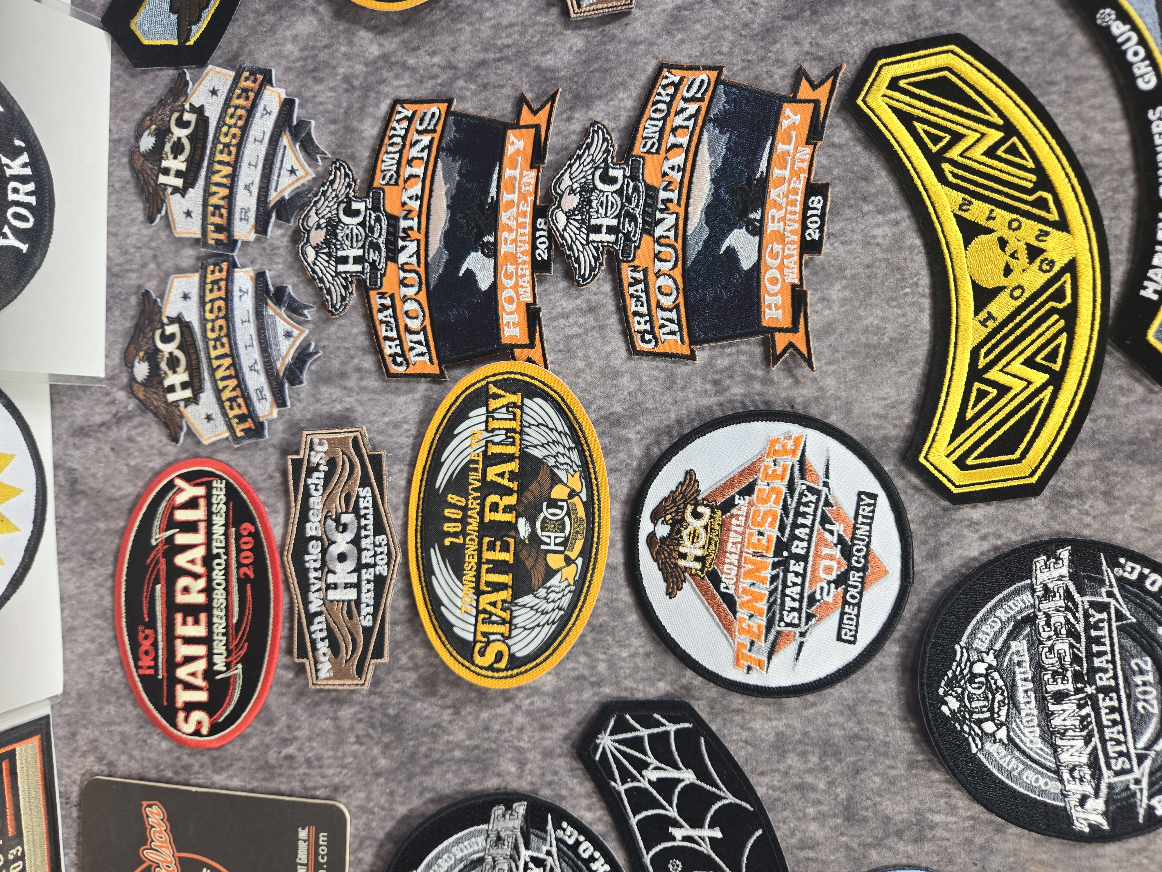 Harley-Davidson and Harley Owners Group Memorabilia Patches and Coasters