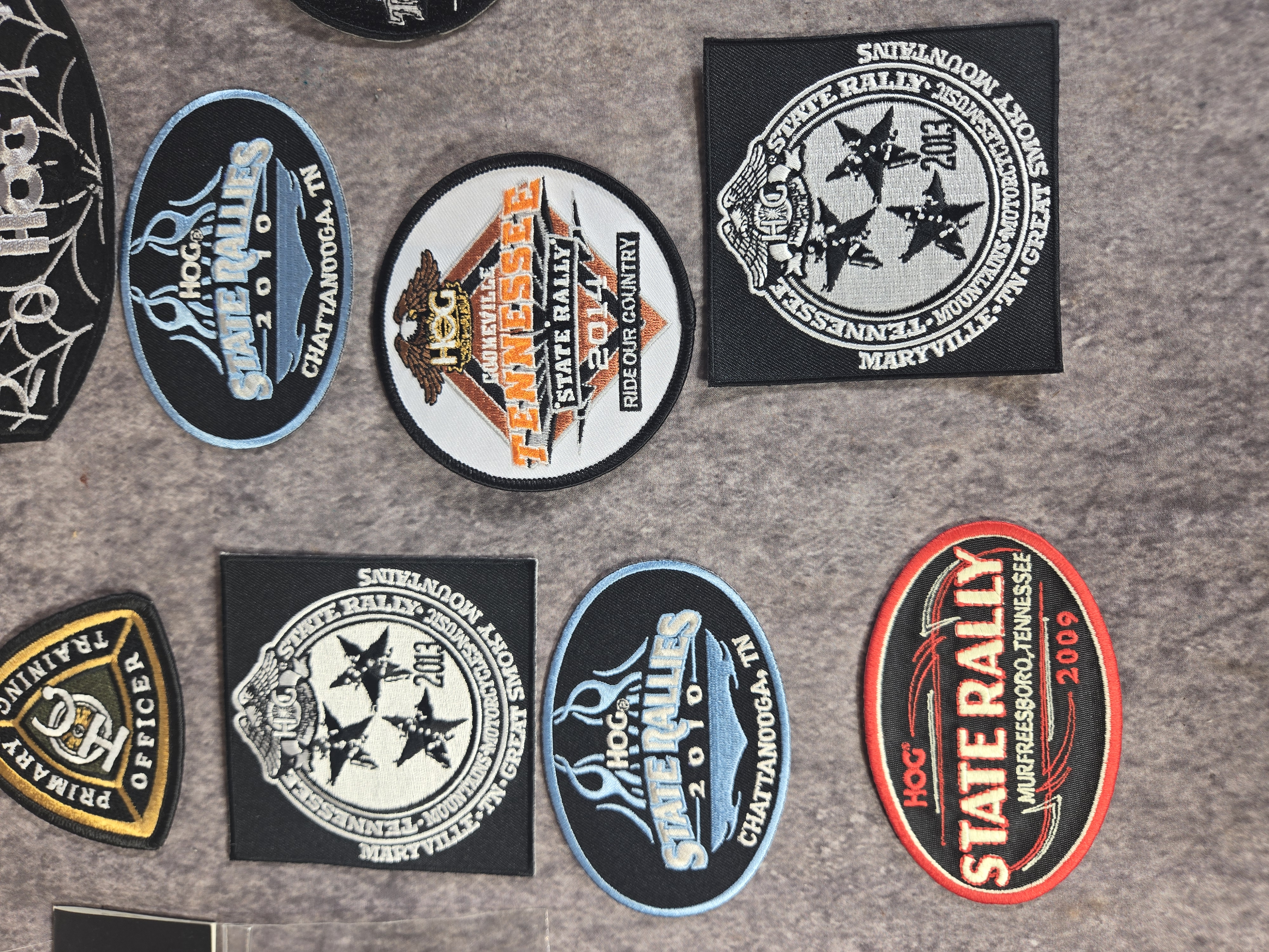 Harley-Davidson and Harley Owners Group Memorabilia Patches and Coasters