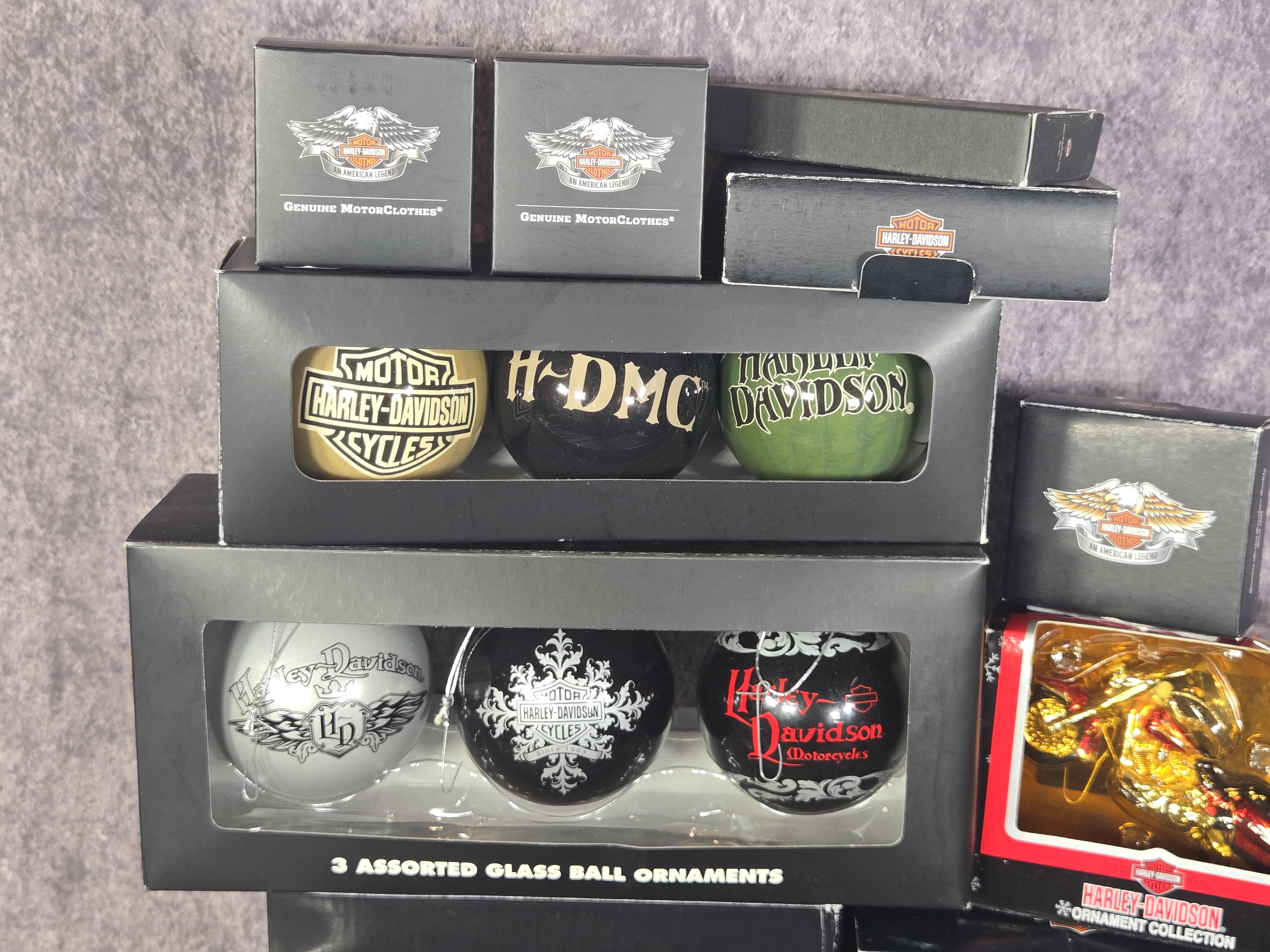 Genuine Harley-Davidson Holiday Ornaments and Tree Topper