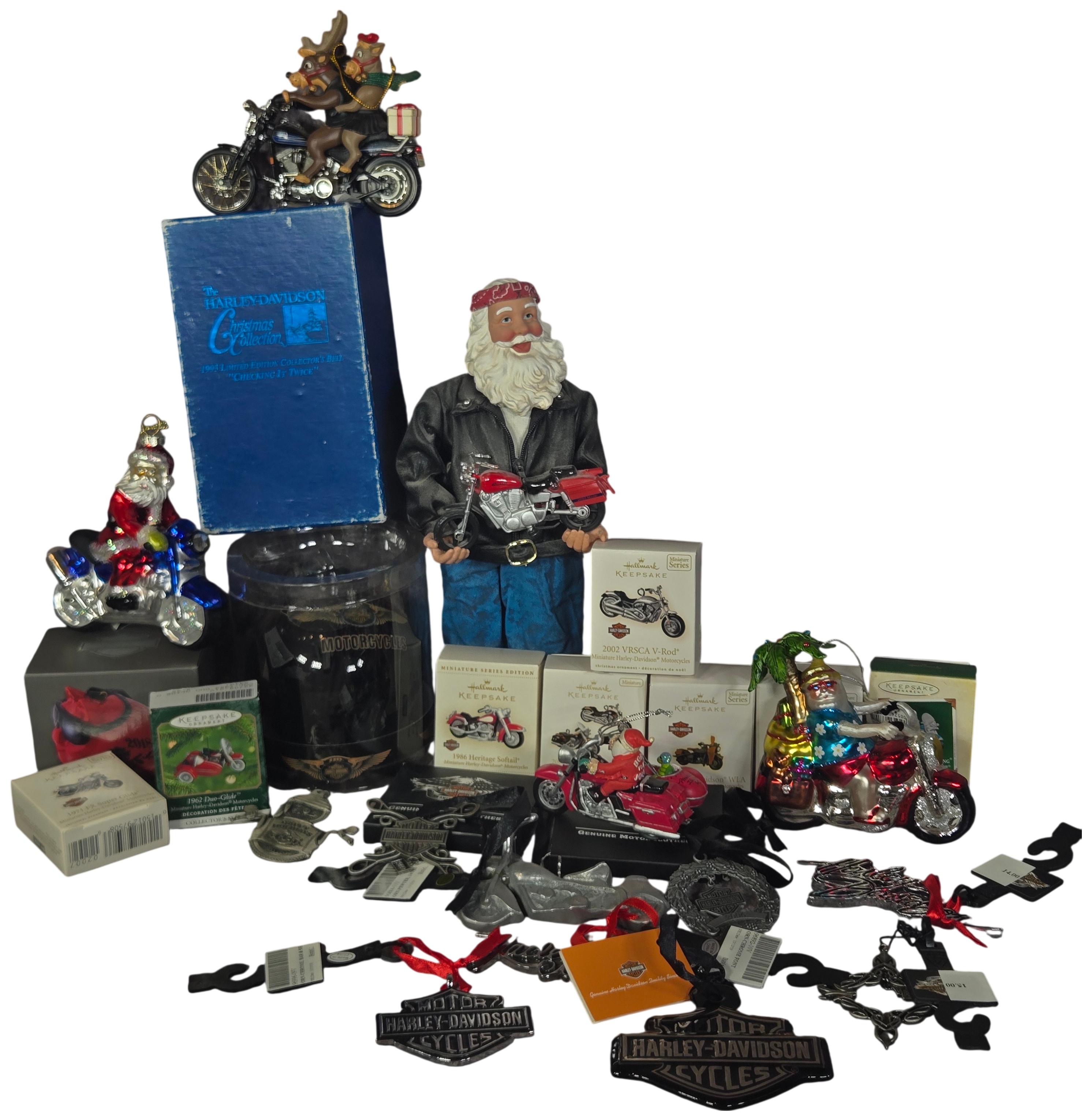 Harley-Davidson and Hallmark Keepsake Motorcycle Christmas Ornaments