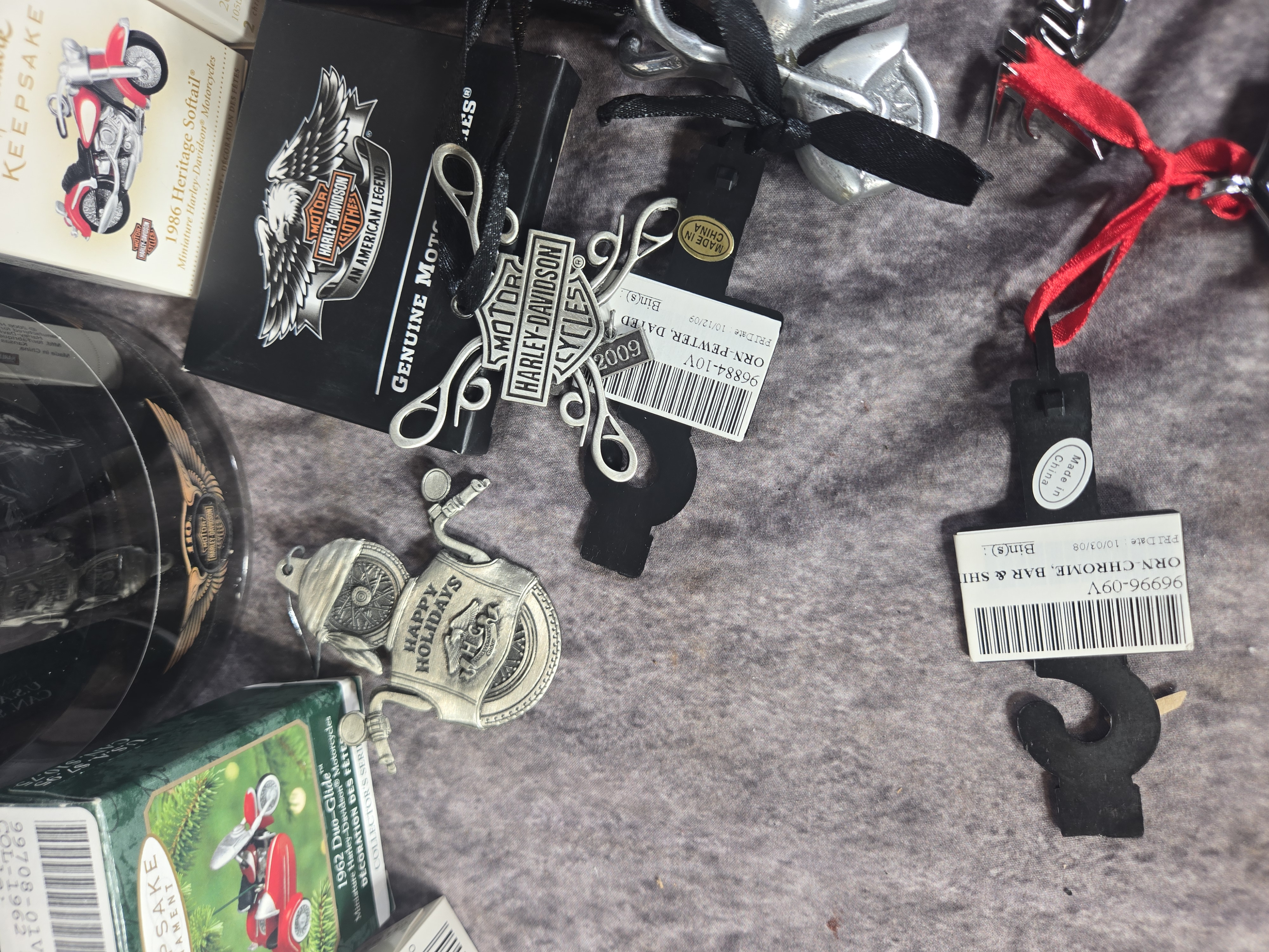 Harley-Davidson and Hallmark Keepsake Motorcycle Christmas Ornaments