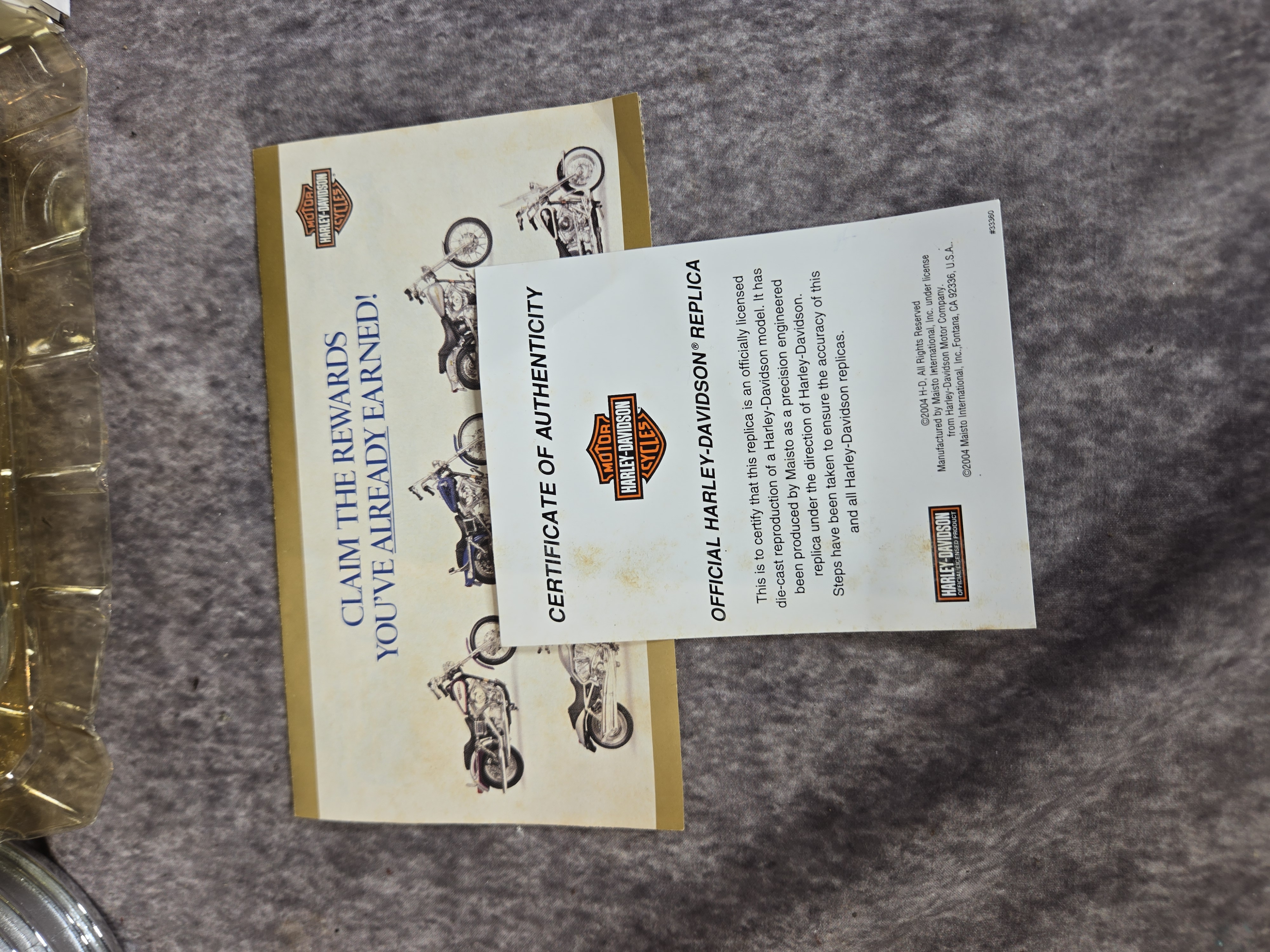 Harley-Davidson and Motorcycle Memorabilia featuring Maisto and Westland Giftware