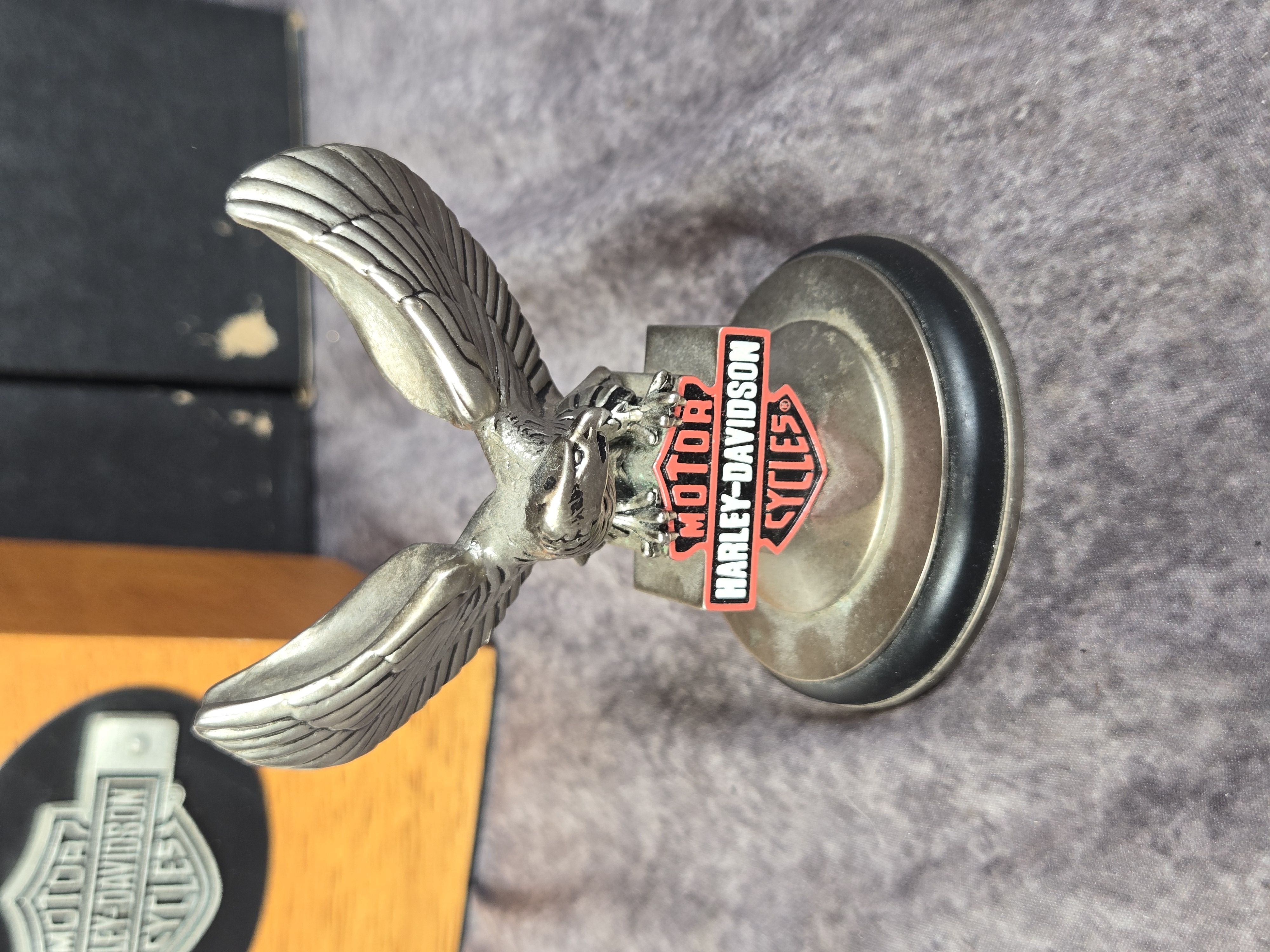 An Assortment of Harley-Davidson Memorabilia featuring Hallmark and Franklin Mint