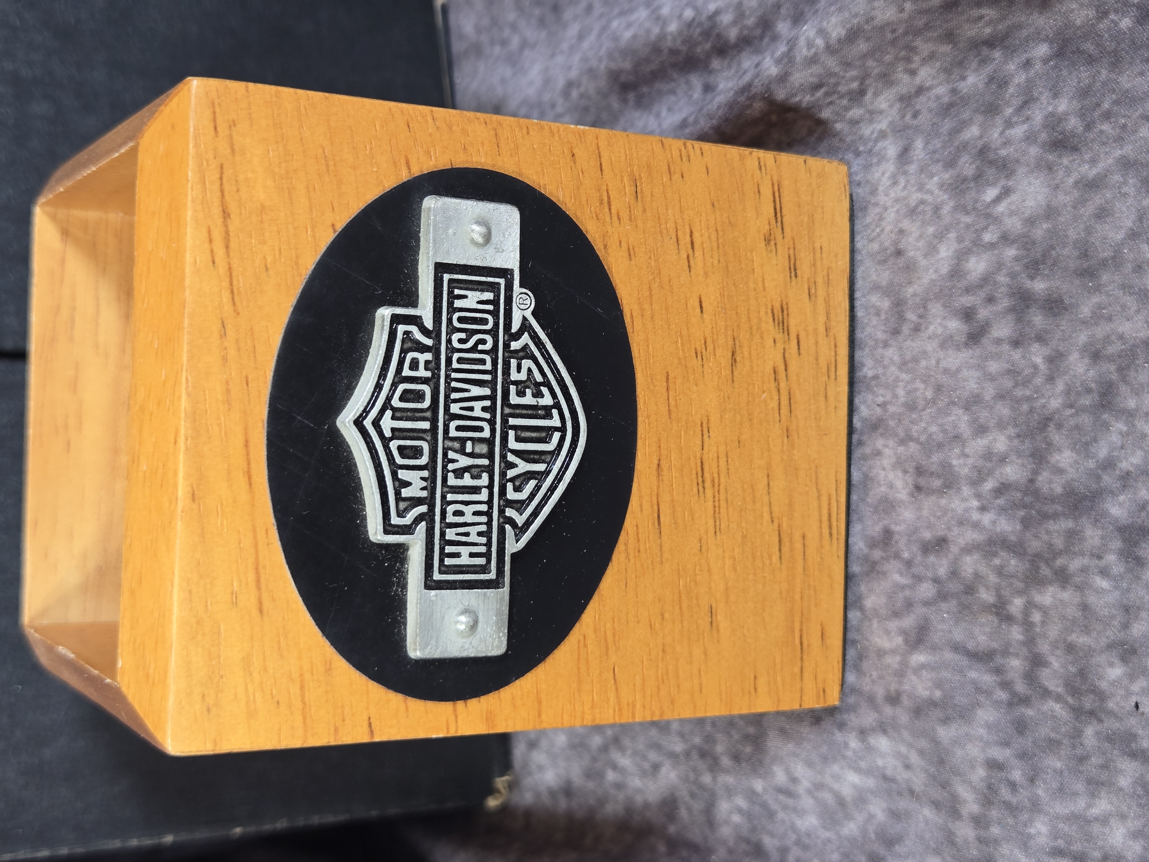 An Assortment of Harley-Davidson Memorabilia featuring Hallmark and Franklin Mint