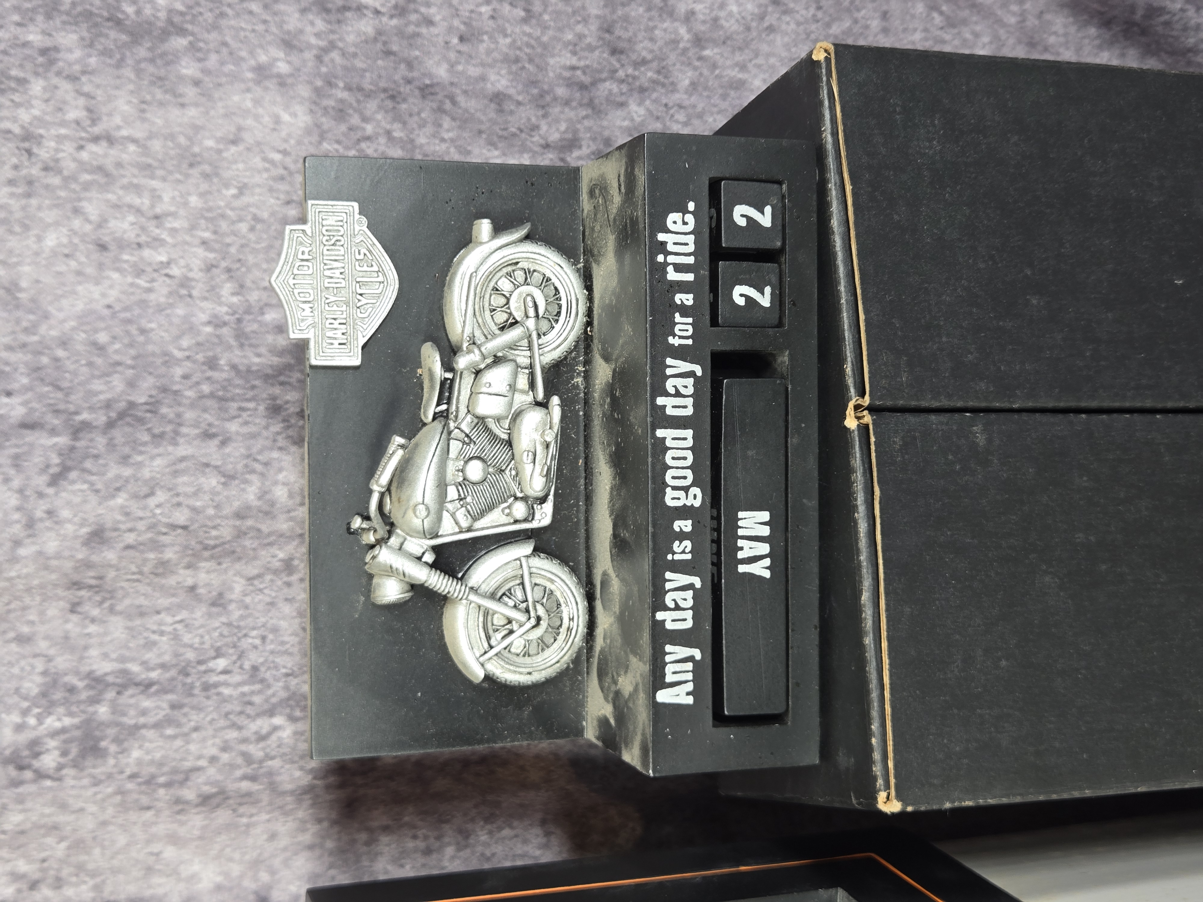 An Assortment of Harley-Davidson Memorabilia featuring Hallmark and Franklin Mint