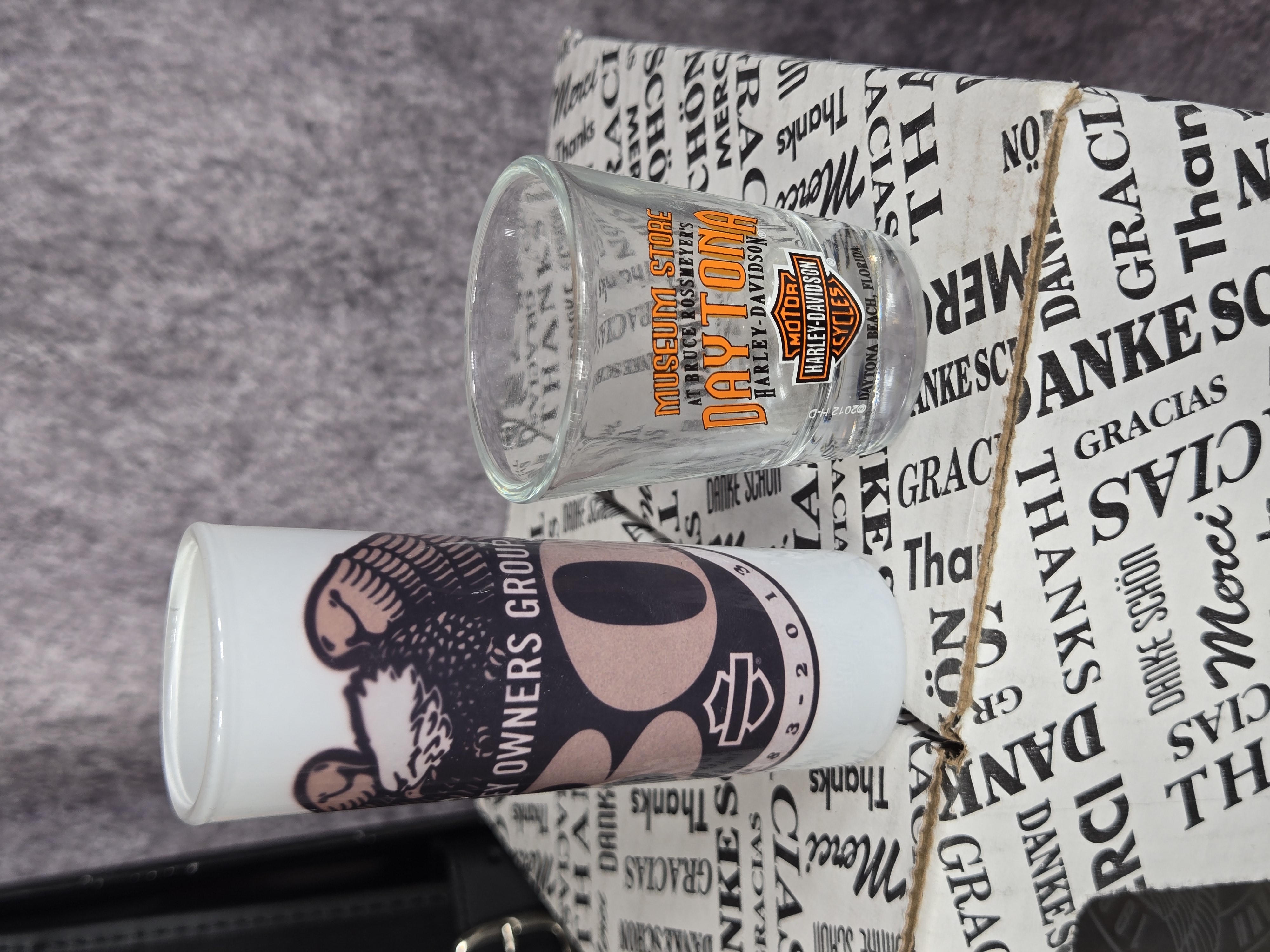 Harley-Davidson and Harley Owners Group Glassware and Travel Accessories