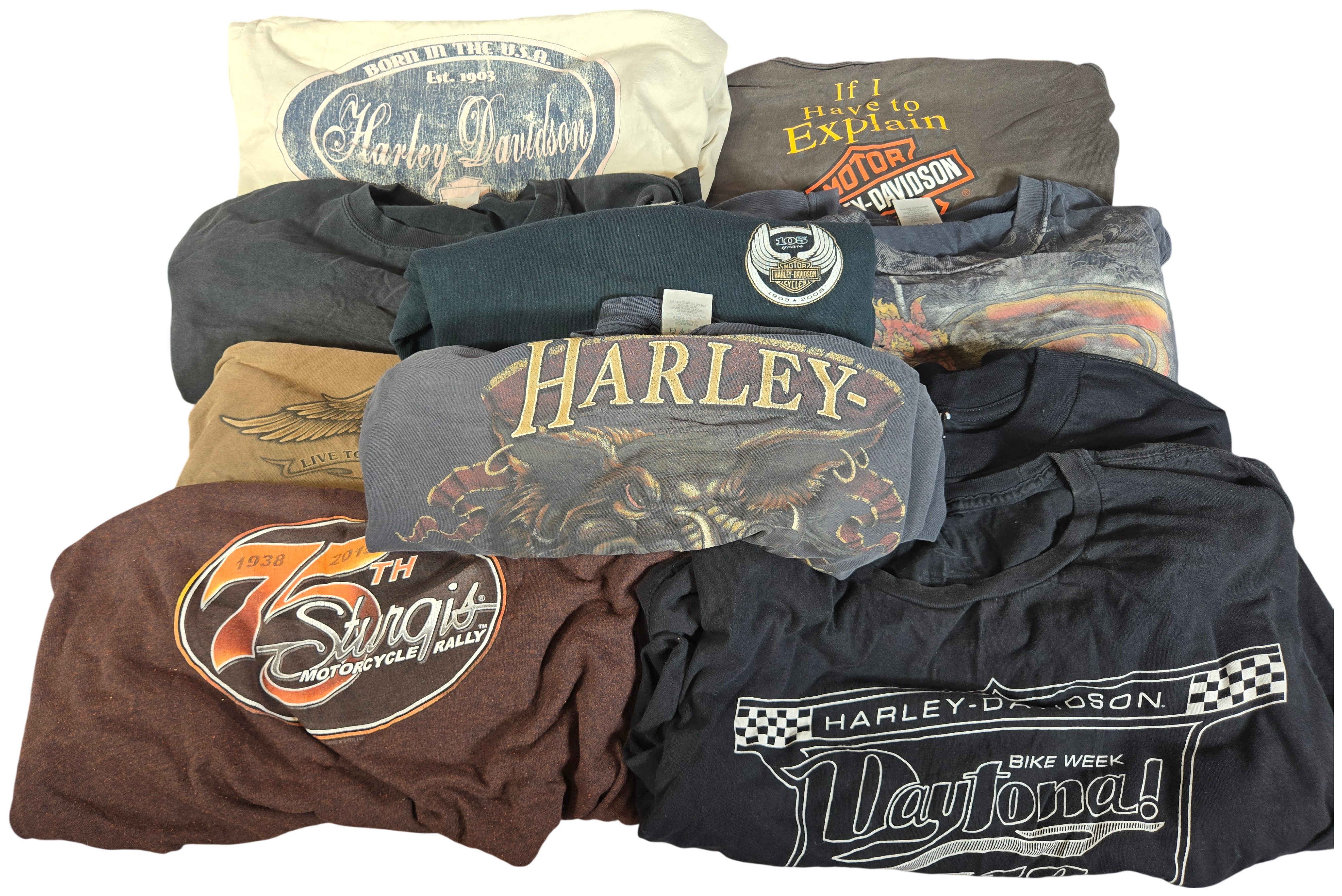 Ten Harley-Davidson and Motorcycle Themed T-Shirts and Tank Tops