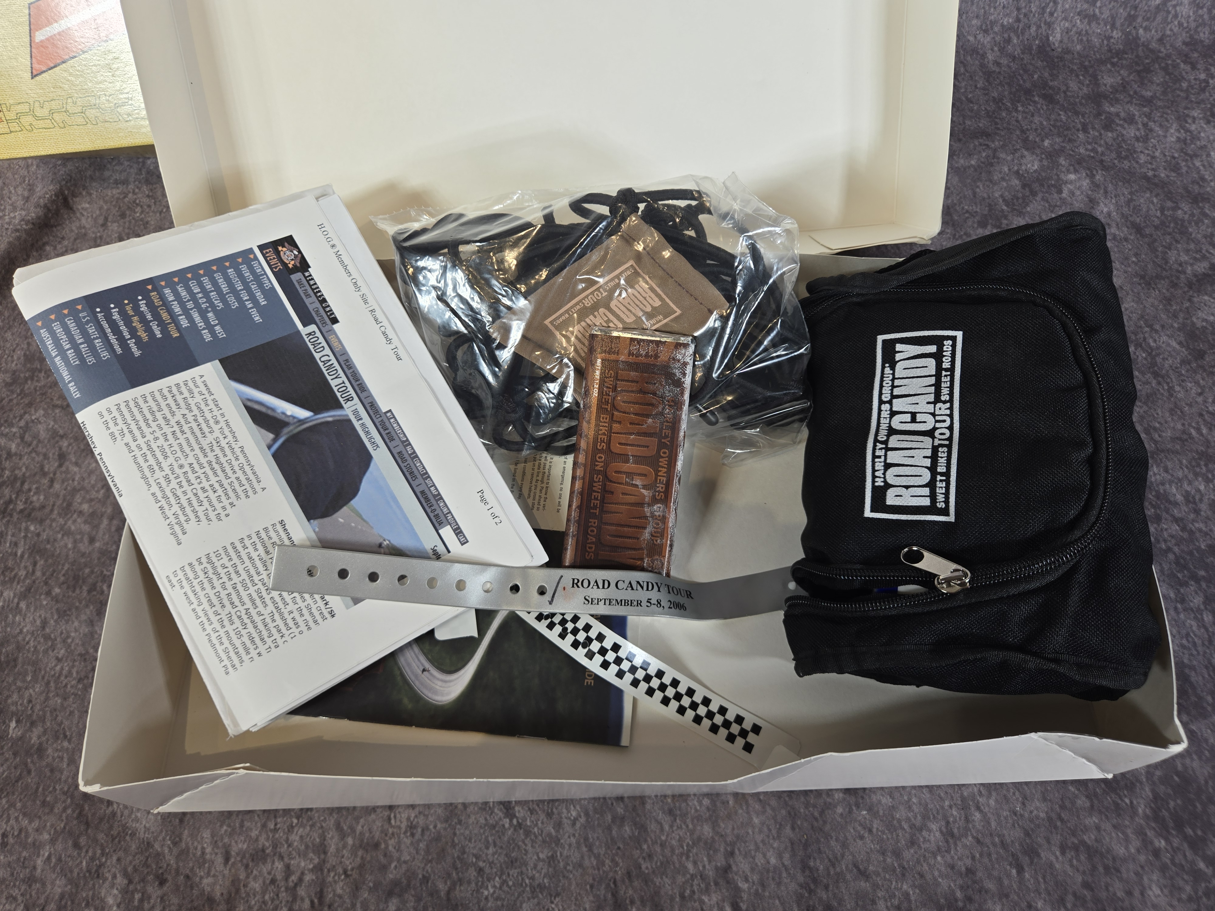 Two 2006 Harley Owners Group Road Candy Tour Sampler Box Sets