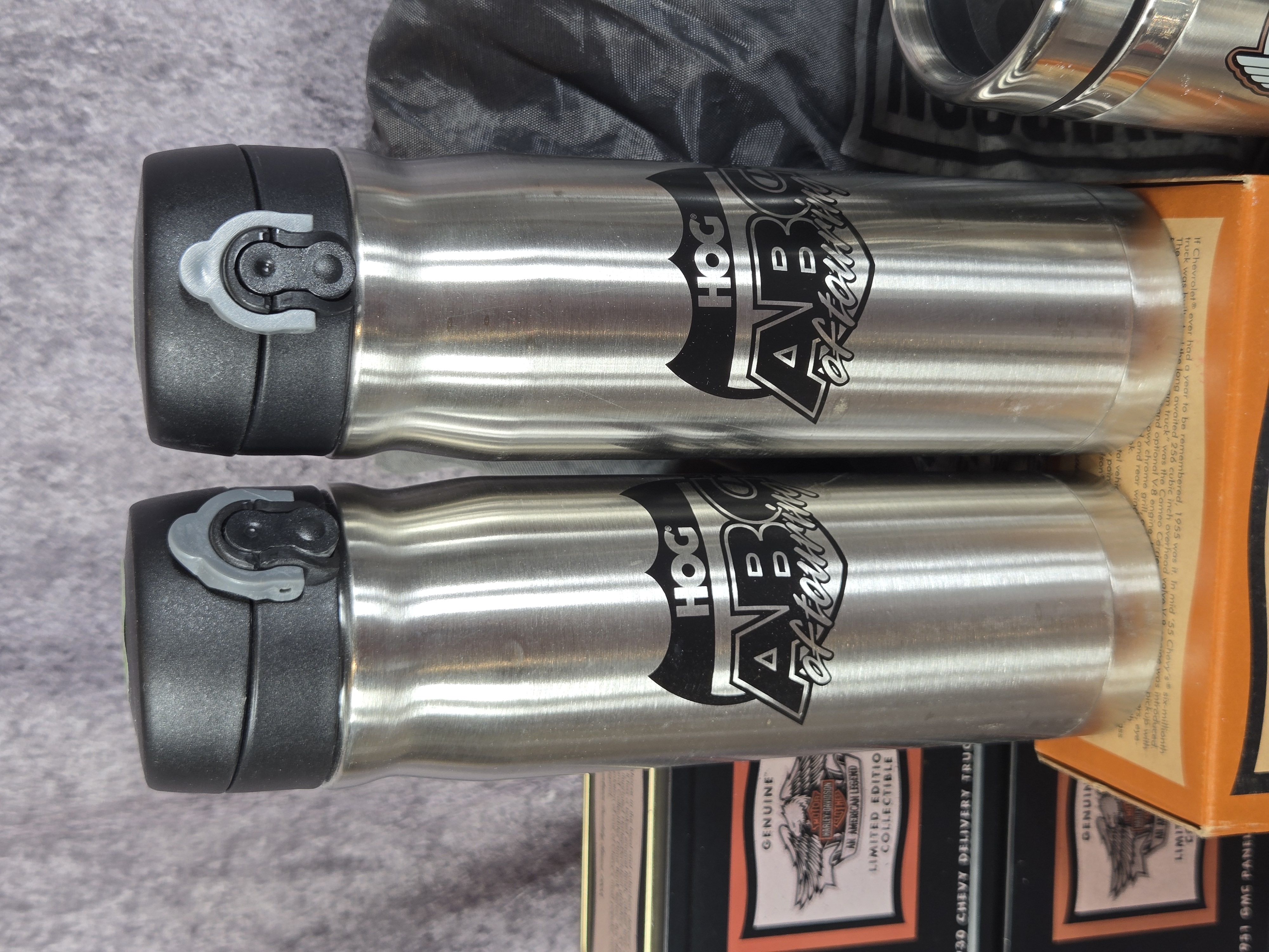 Harley-Davidson and HOG Collectibles including Die-Cast Banks and Accessories
