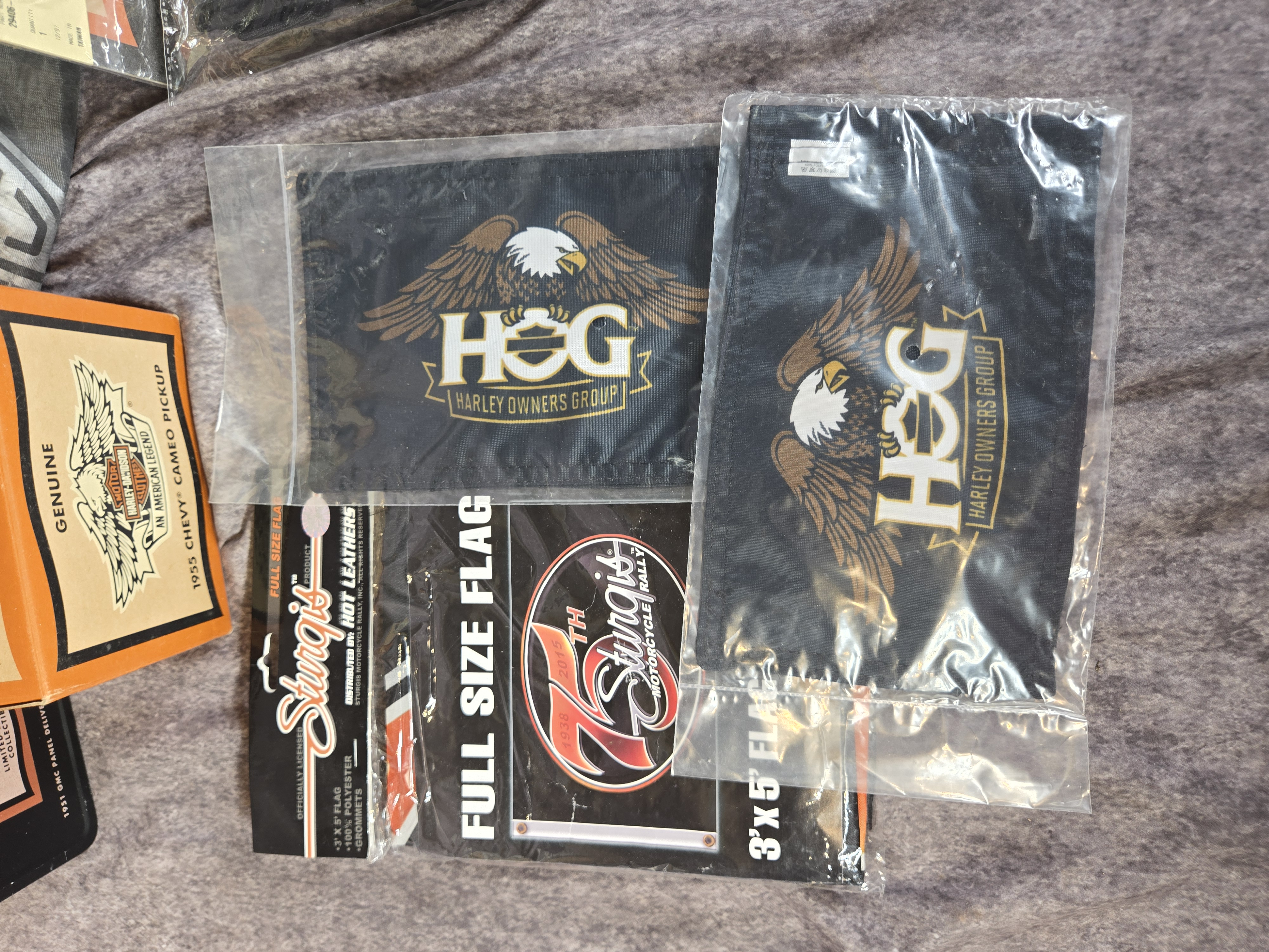 Harley-Davidson and HOG Collectibles including Die-Cast Banks and Accessories