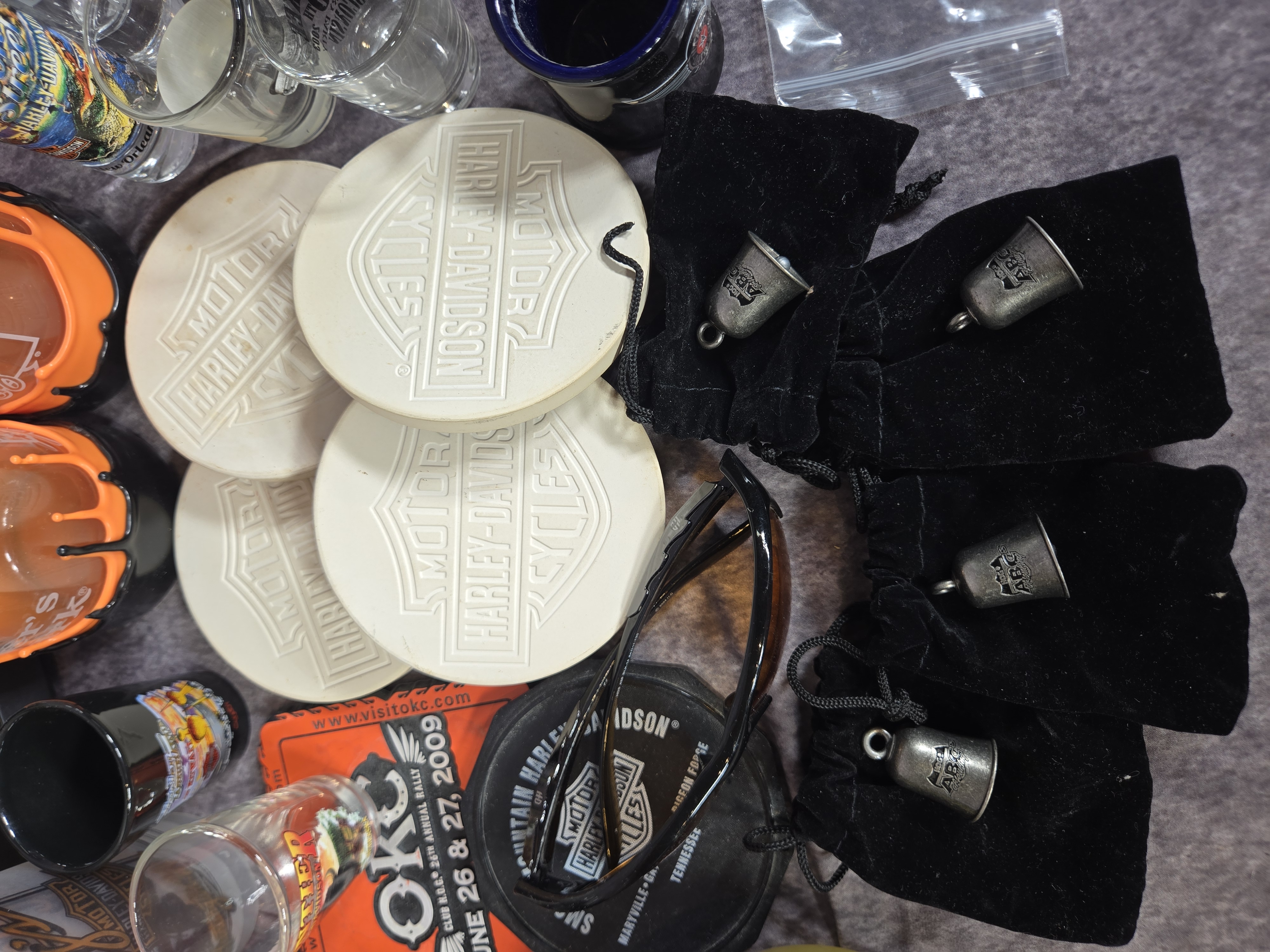 Harley-Davidson and Motorcycle Memorabilia, Barware, and Accessories