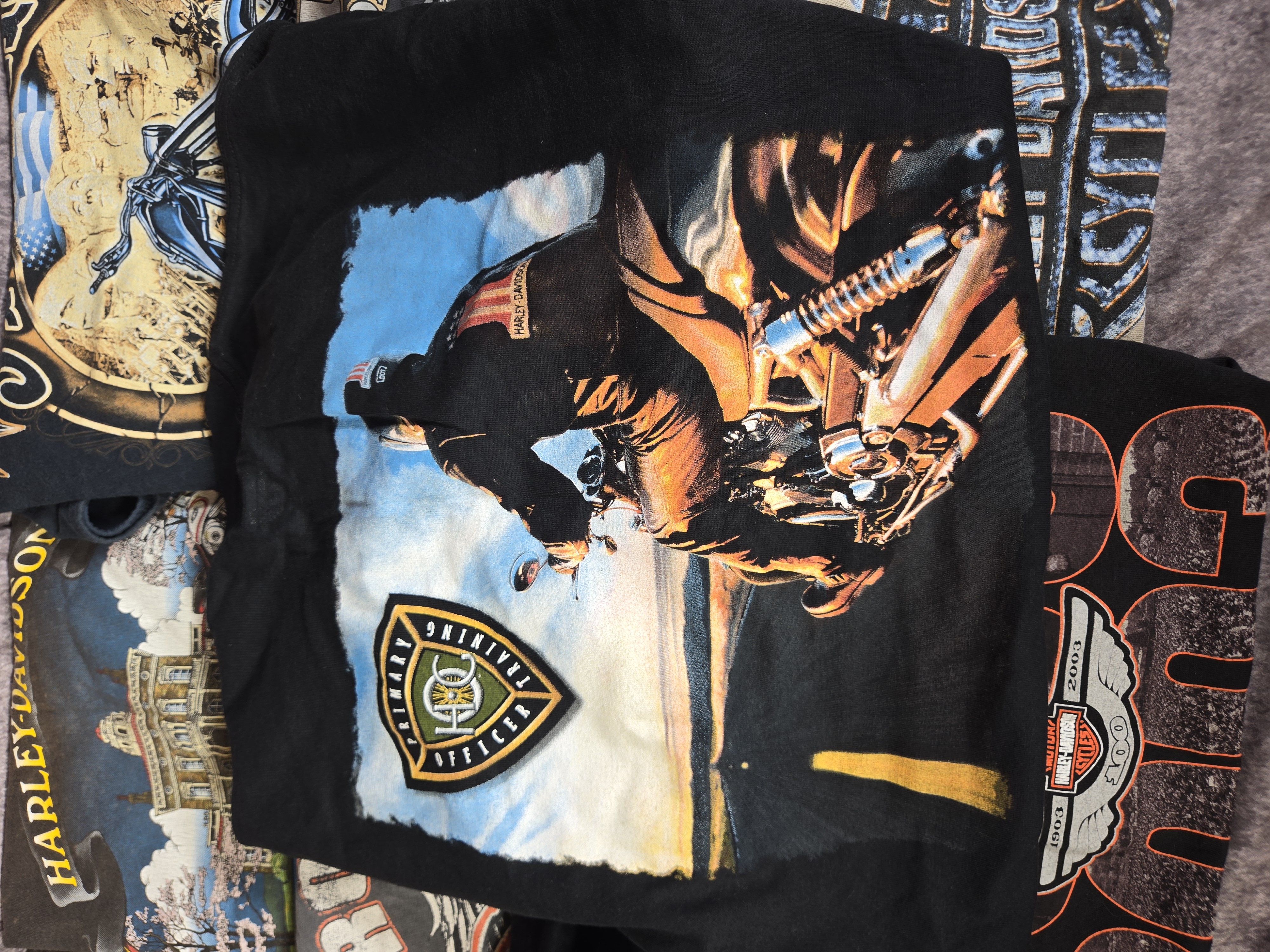 Eight Assorted Harley-Davidson and Motorcycle Rally Garments