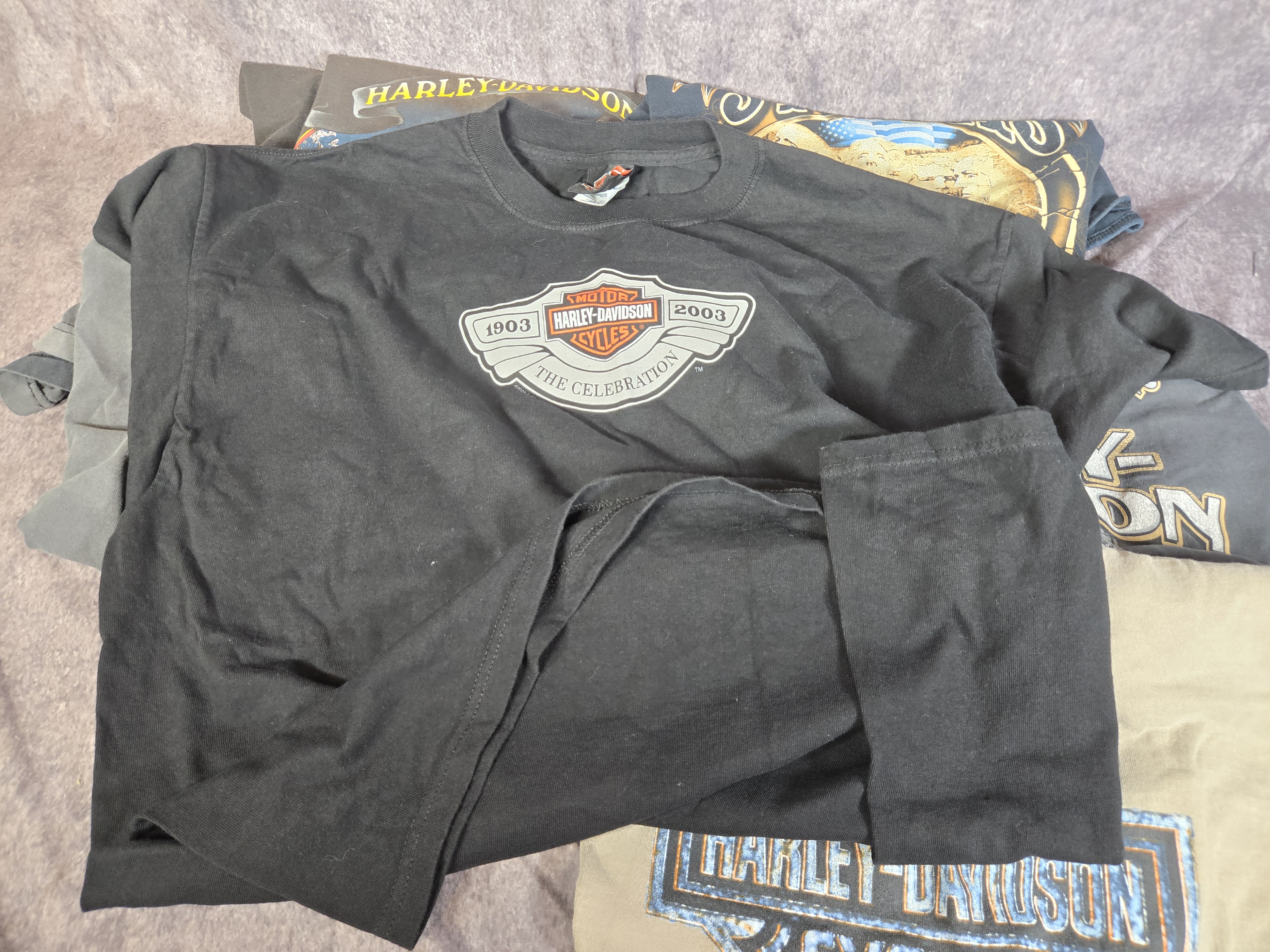 Eight Assorted Harley-Davidson and Motorcycle Rally Garments