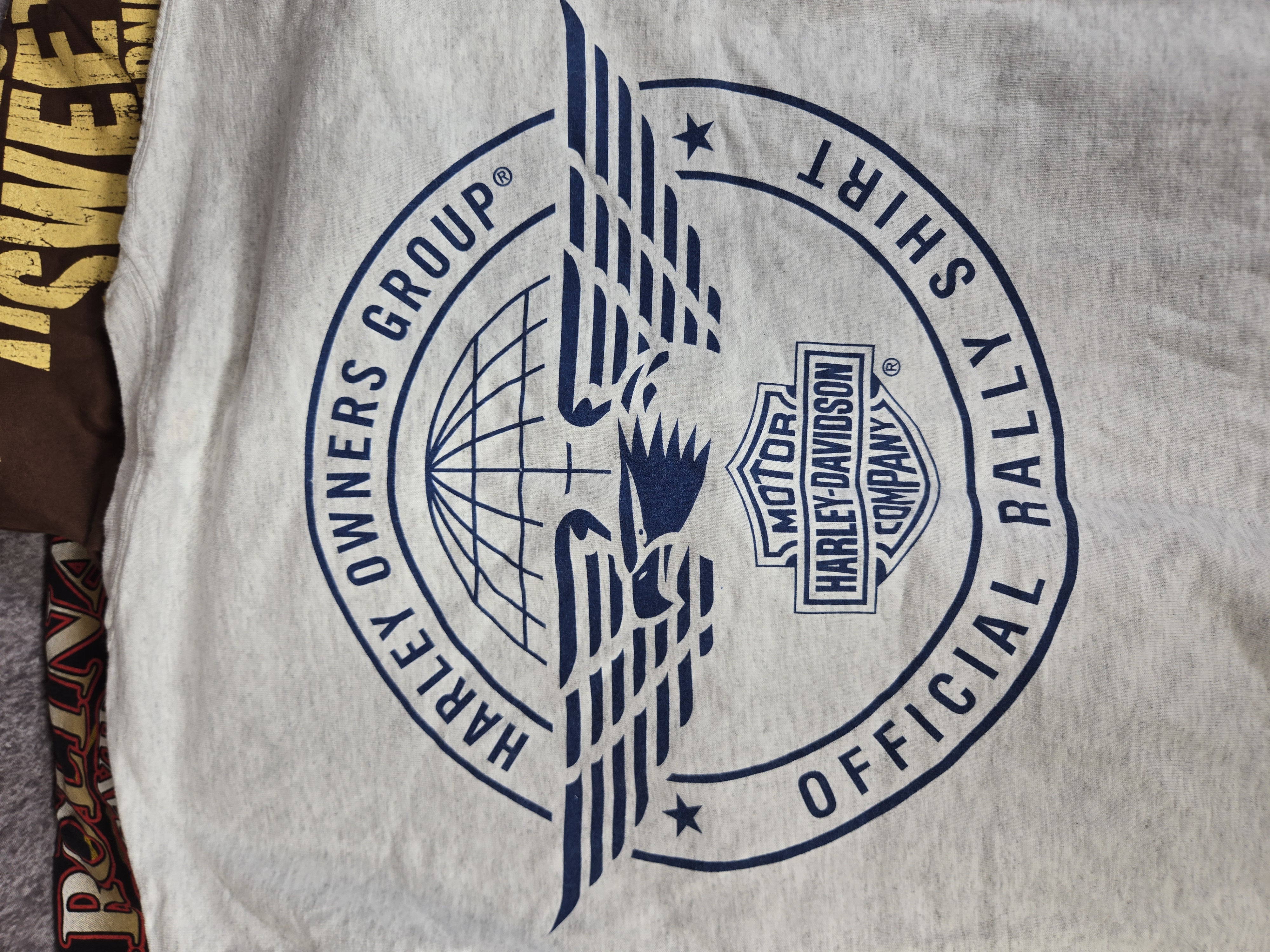 Six Vintage Cotton Harley-Davidson and H.O.G. Graphic T-Shirts